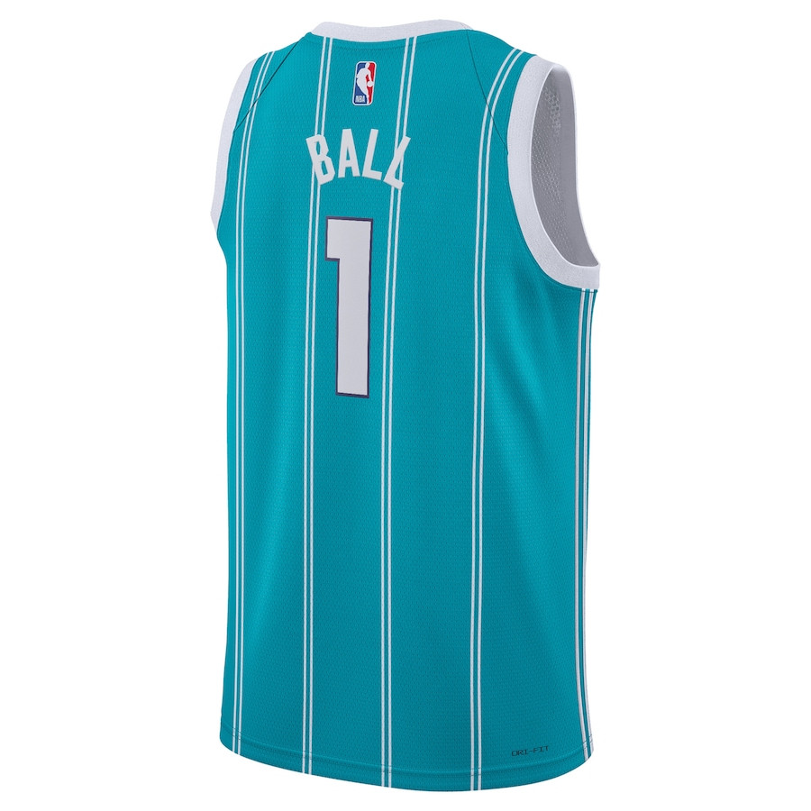 LaMelo Ball 1 Charlotte Hornets Unisex Swingman Icon Edition Teal NBA Jersey Unisex