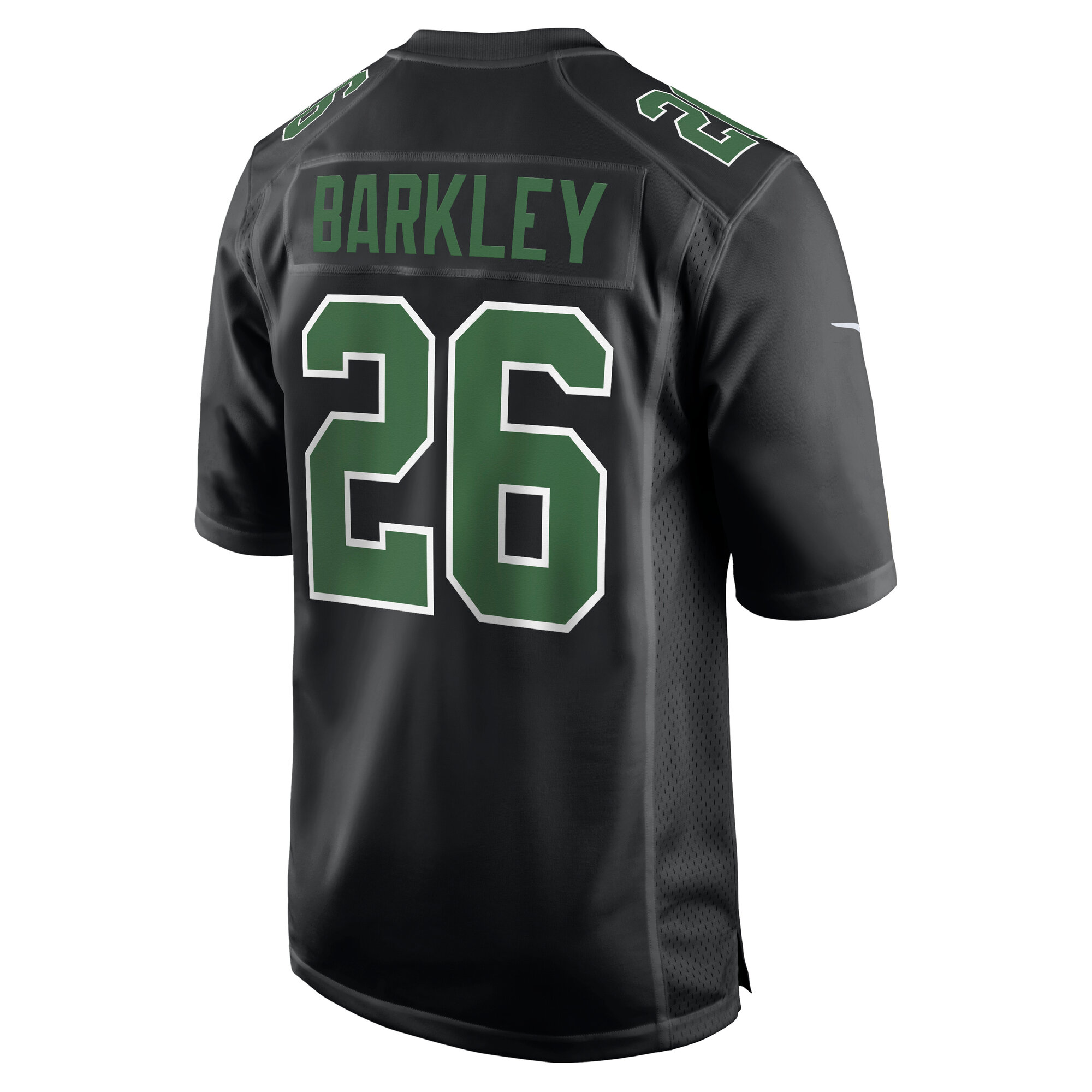 Philadelphia Eagles Saquon Barkley Carbon Black/Kelly Green Fashion Game NFL Jersey Men's