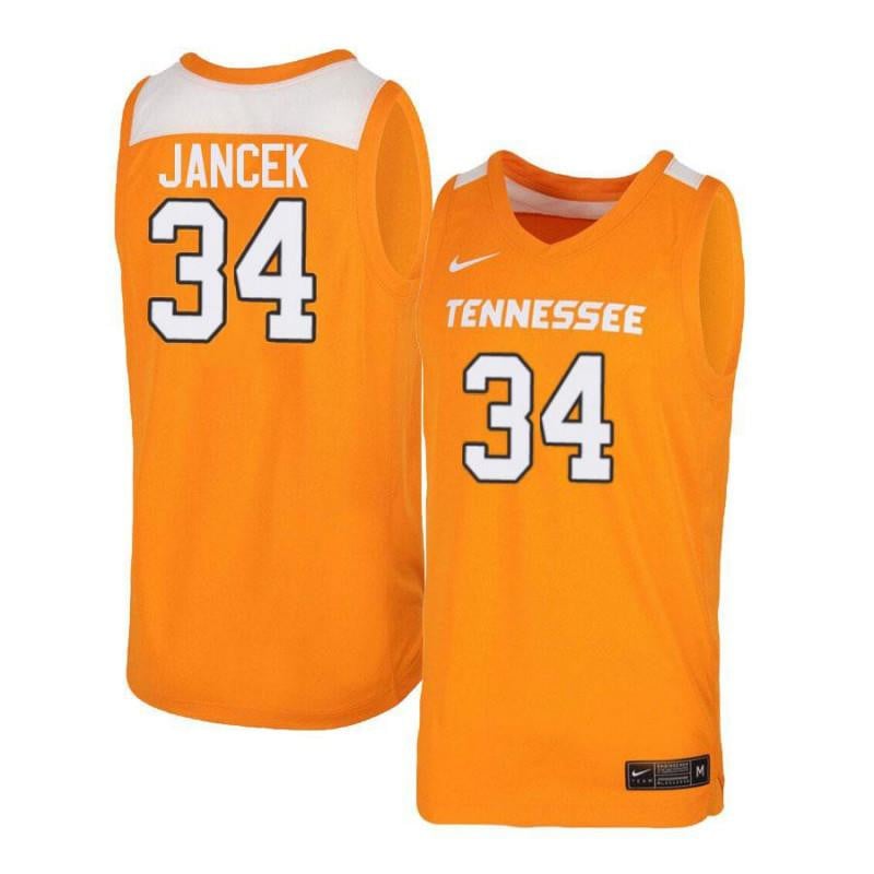 34 Brock Jancek Orang White Elite Tennessee Volunteers NCAA Jersey Men's