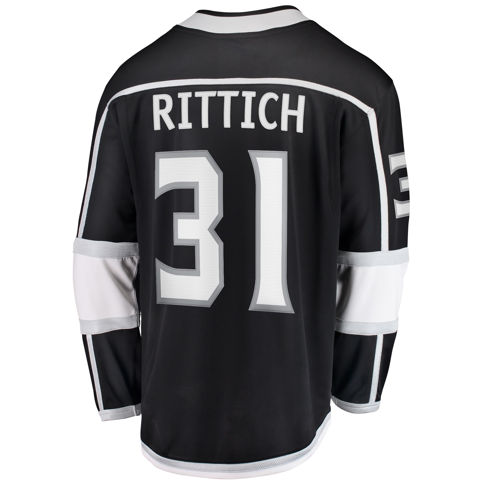 Los Angeles Kings David Rittich Black Home Premier Breakaway Player NHL Jersey Men's