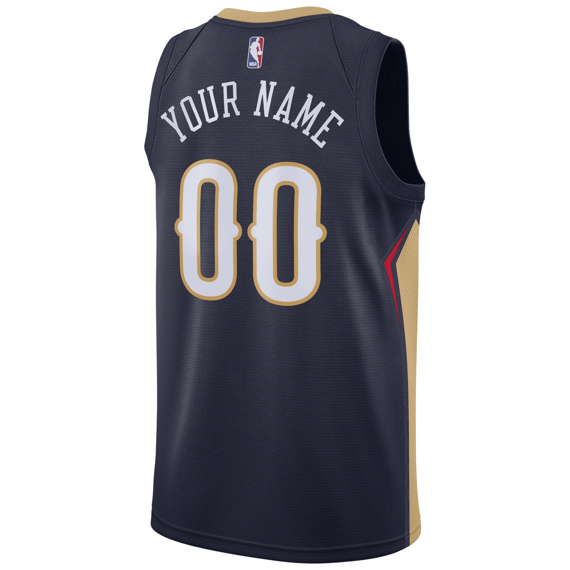 New Orleans Pelicans Icon Edition Swingman Navy Custom NBA Jersey Men's