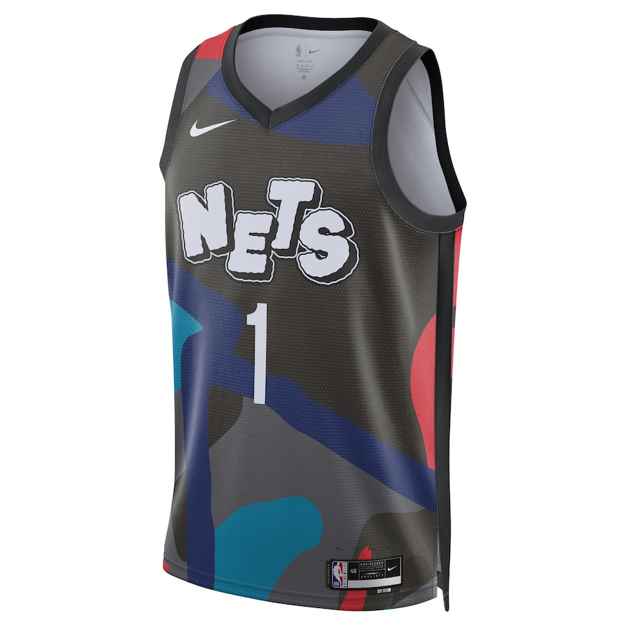 Mikal Bridges 1 Brooklyn Nets New Orleans Pelicans 2023/24 Swingman City Editio Unisex Black NBA Jersey Unisex
