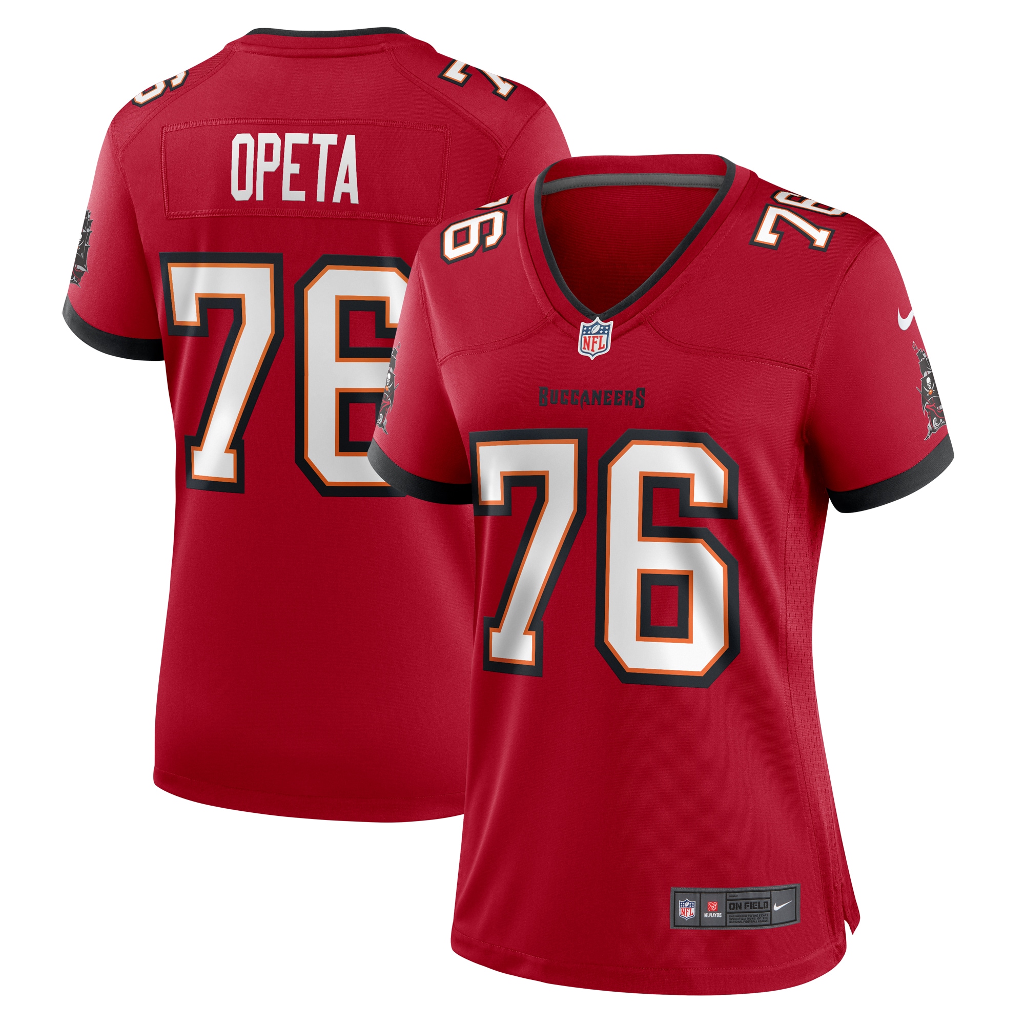 Tampa Bay Buccaneers Iosua Opeta Red Game NFL Jersey Women's