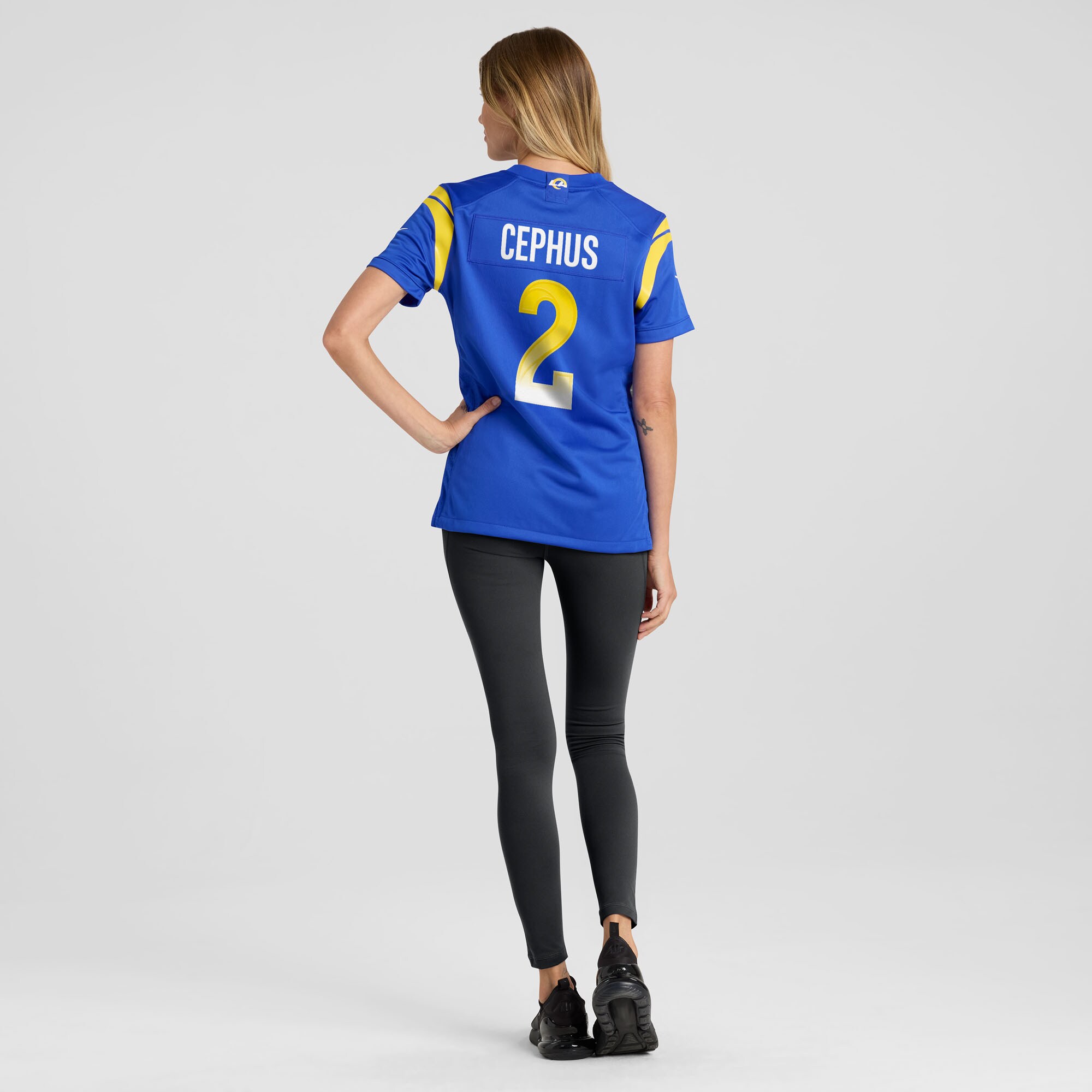 Los Angeles Rams Quintez Cephus Royal Team Game NFL Jersey Women's