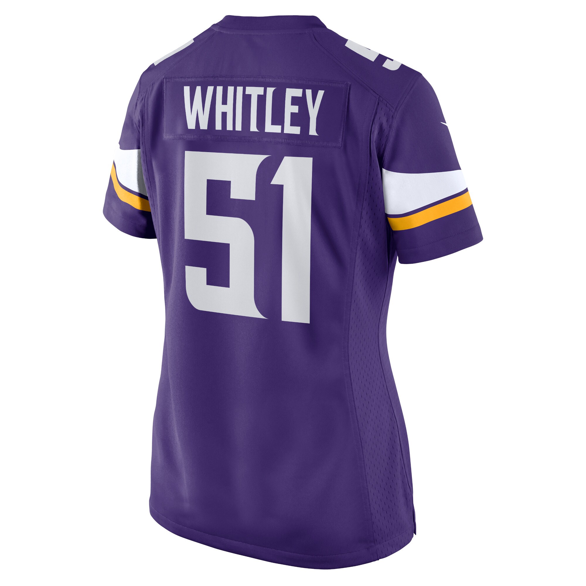 Minnesota Vikings Benton Whitley Purple Home Game Player NFL Jersey Women's