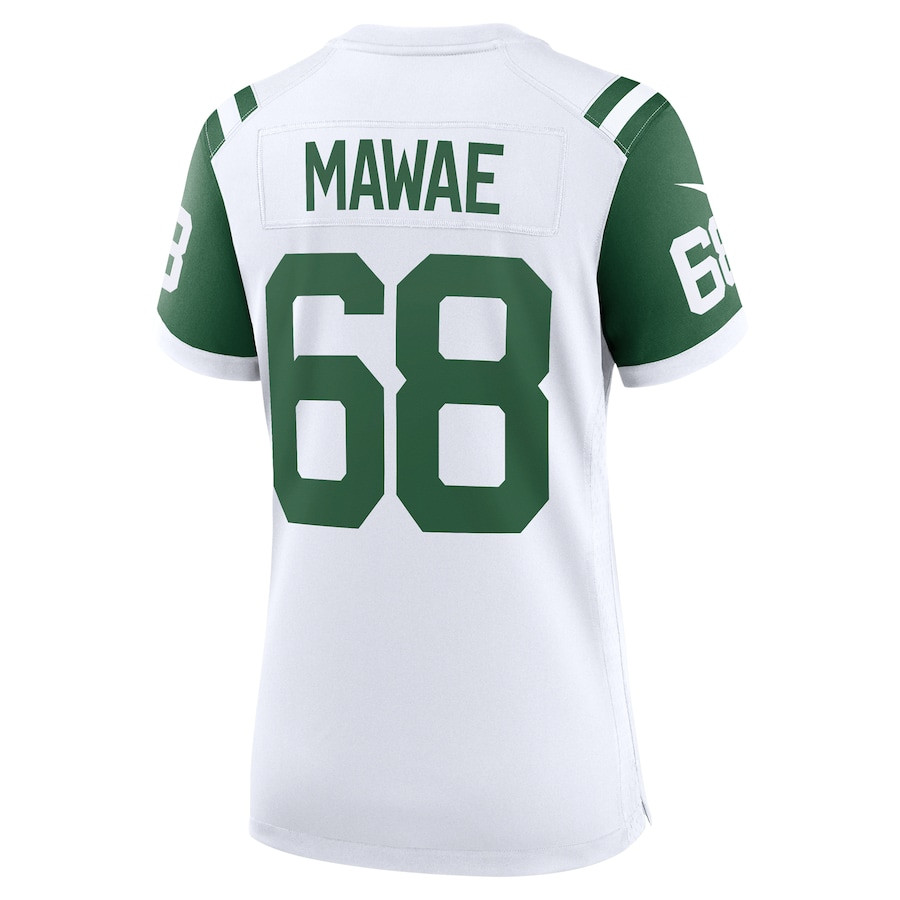Kevin Mawae 68 New York Jets Classic Alternate Retired Player Game White NFL Jersey Women's