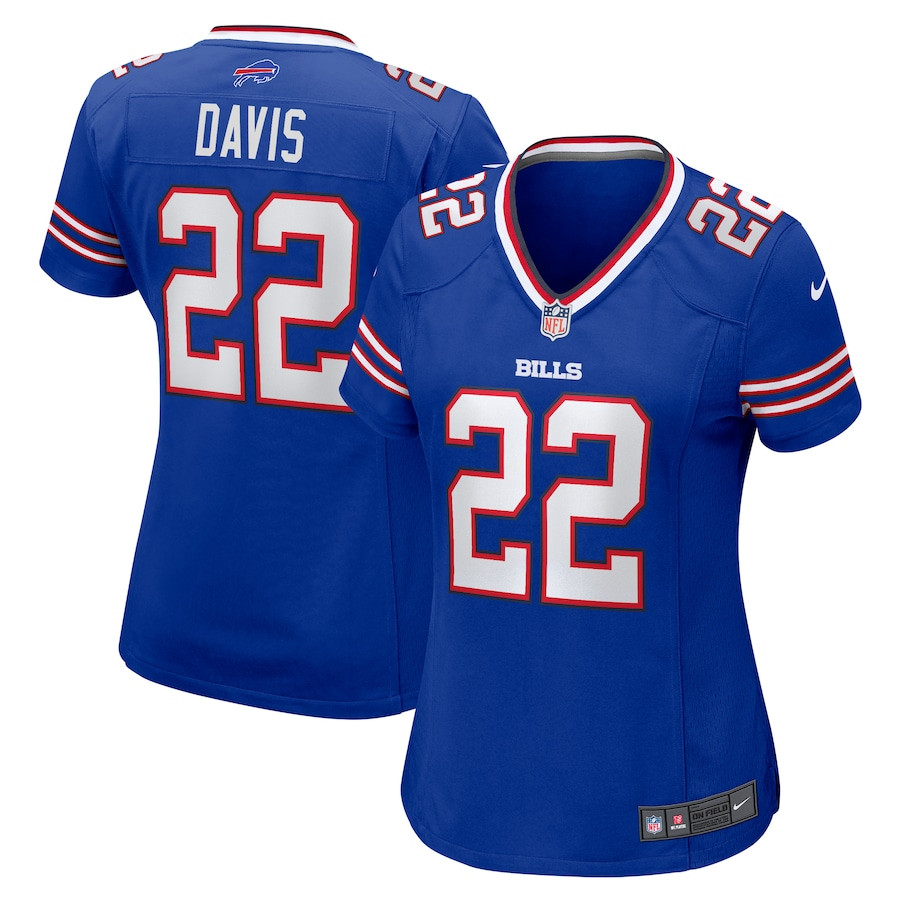 Ray Davis 22 Buffalo Bills Game Royal NFL Jersey Women's