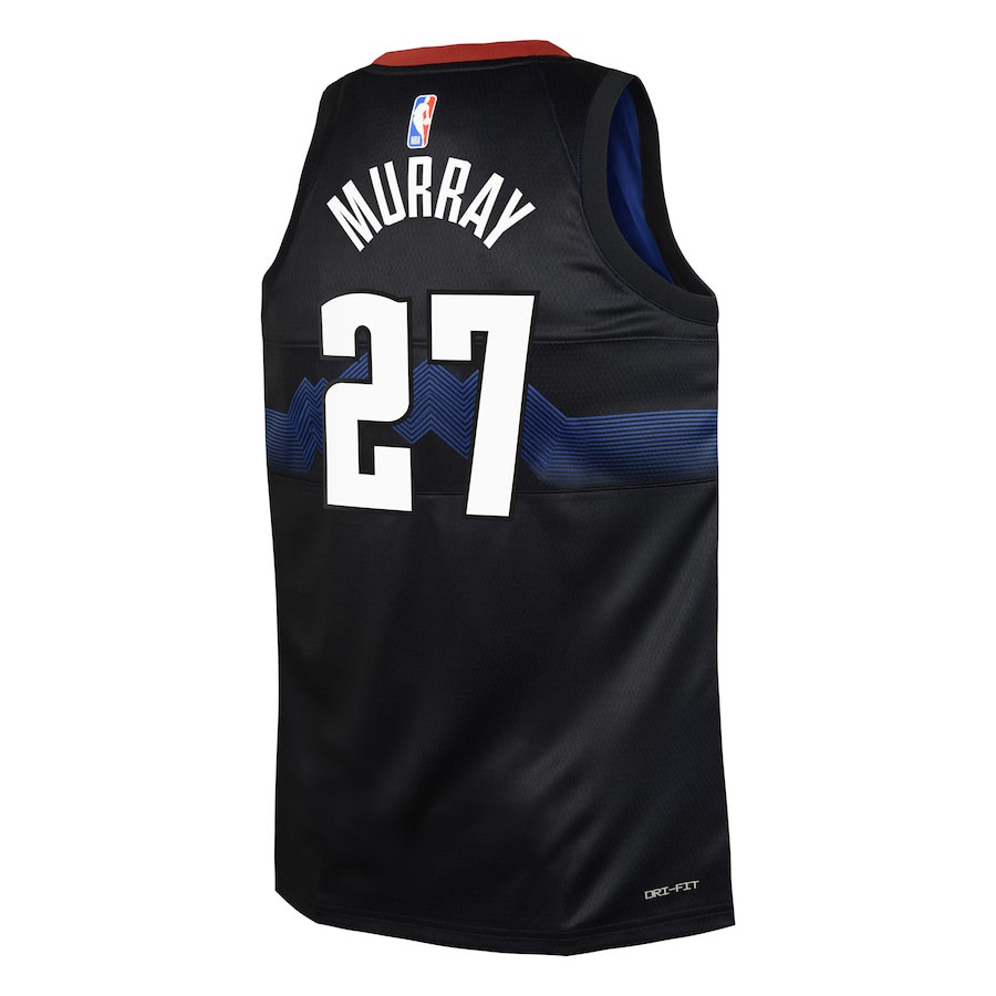 Jamal Murray 27 Denver Nuggets 2023/24 City Edition Swingma Black NBA Jersey Youth