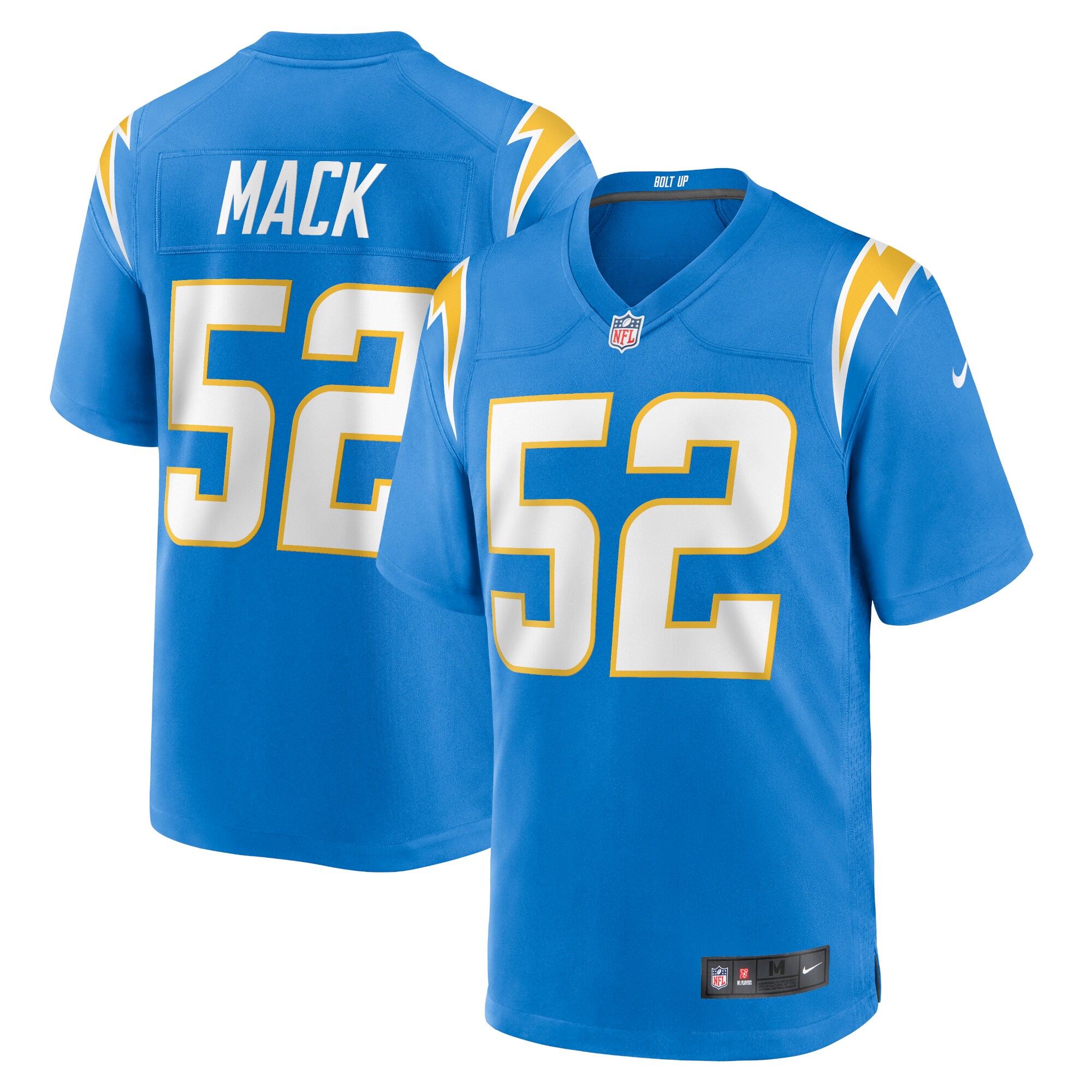 Los Angeles Chargers Khalil Mack Powder Blue Game NFL Jersey Youth