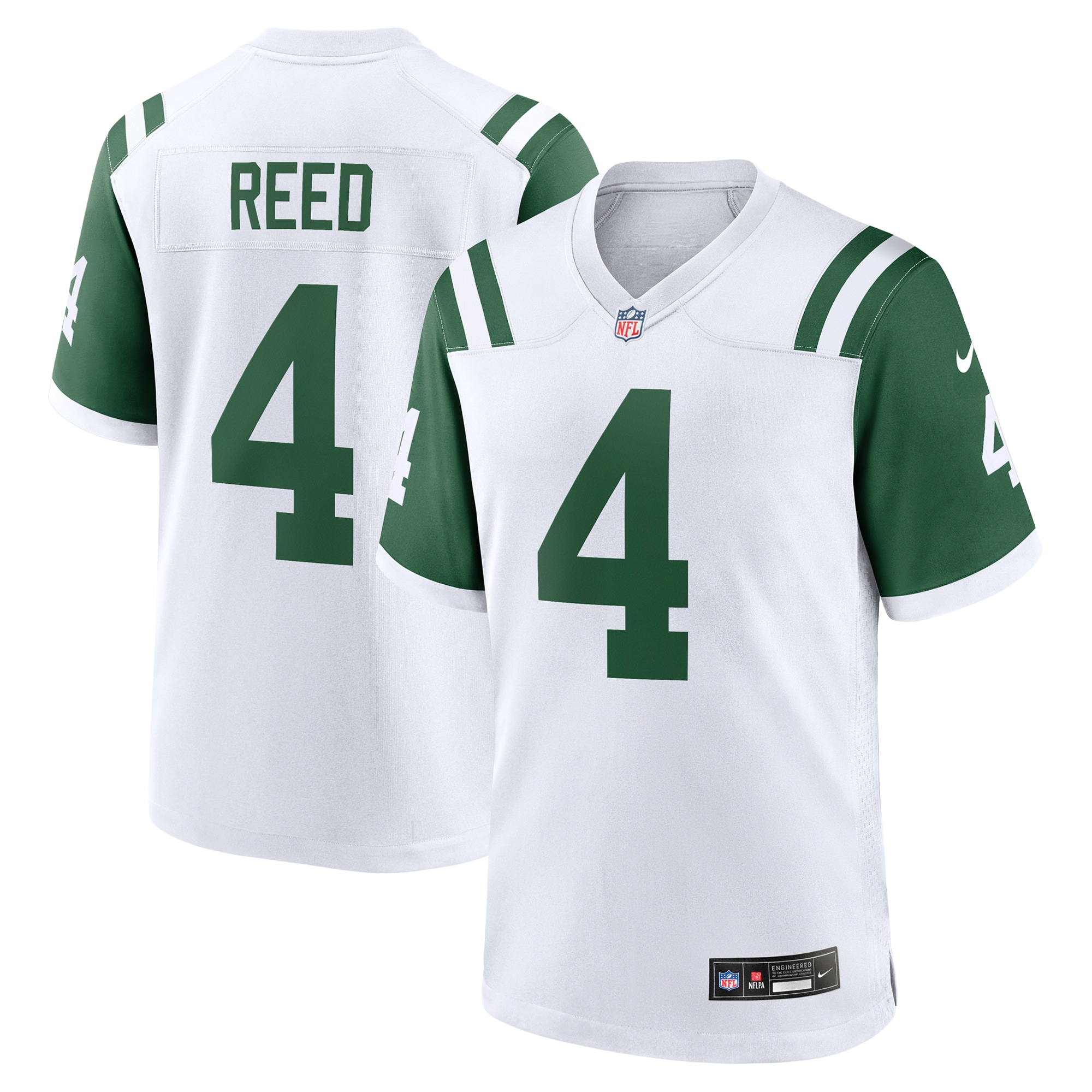 New York Jets D.J. Reed White Classic Alternate Game NFL Jersey Men's