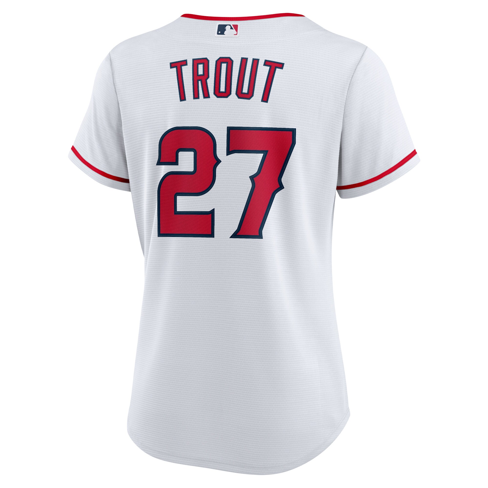 Los Angeles Angels Mike Trout White Home Player MLB Jersey Women's