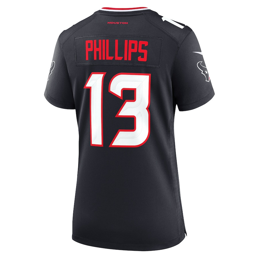 DelShawn Phillips 13 Houston Texans Team Game Navy NFL Jersey Women's