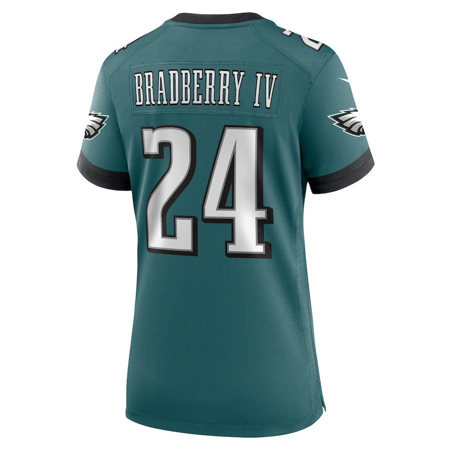 James Bradberry IV #24 Philadelphia Eagles Super Bowl LIX Midnight Green NFL Jersey Women's
