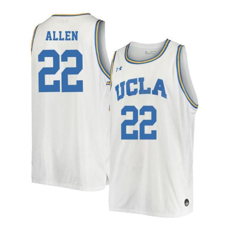 22 Noah Alle White Retro Elite UCLA Bruins NCAA Jersey Men's