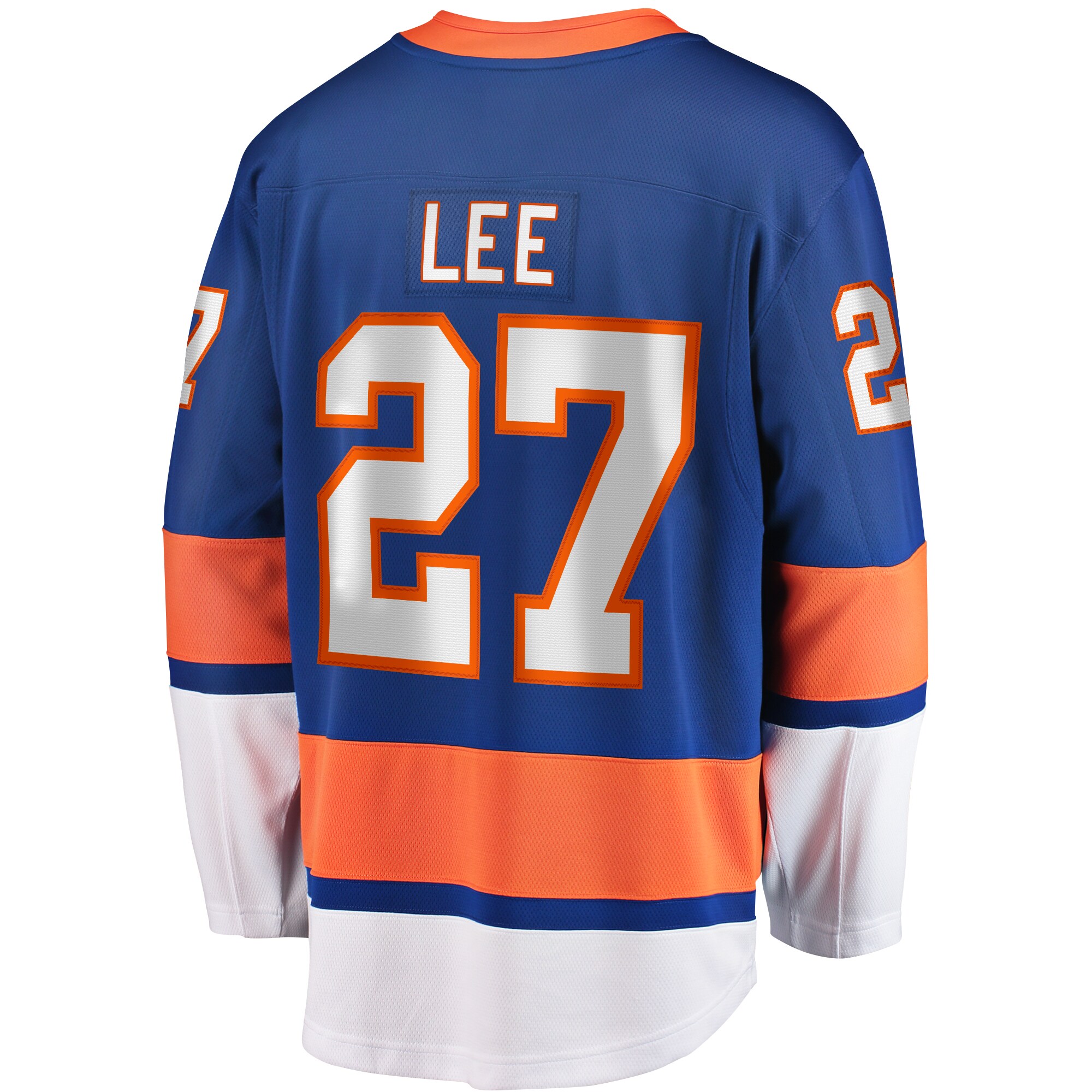 New York Islanders Anders Lee Royal Home Captain Patch Breakaway Player NHL Jersey Men's