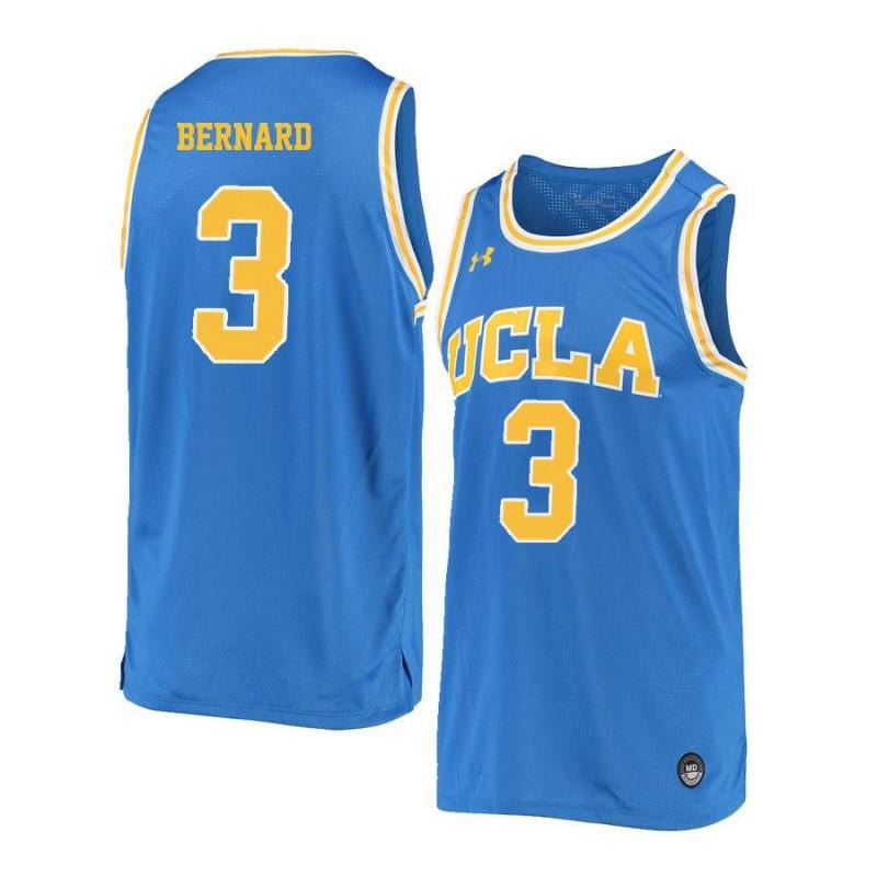 3 Jules Bernard Blue Retro Elite UCLA Bruins NCAA Jersey Men's