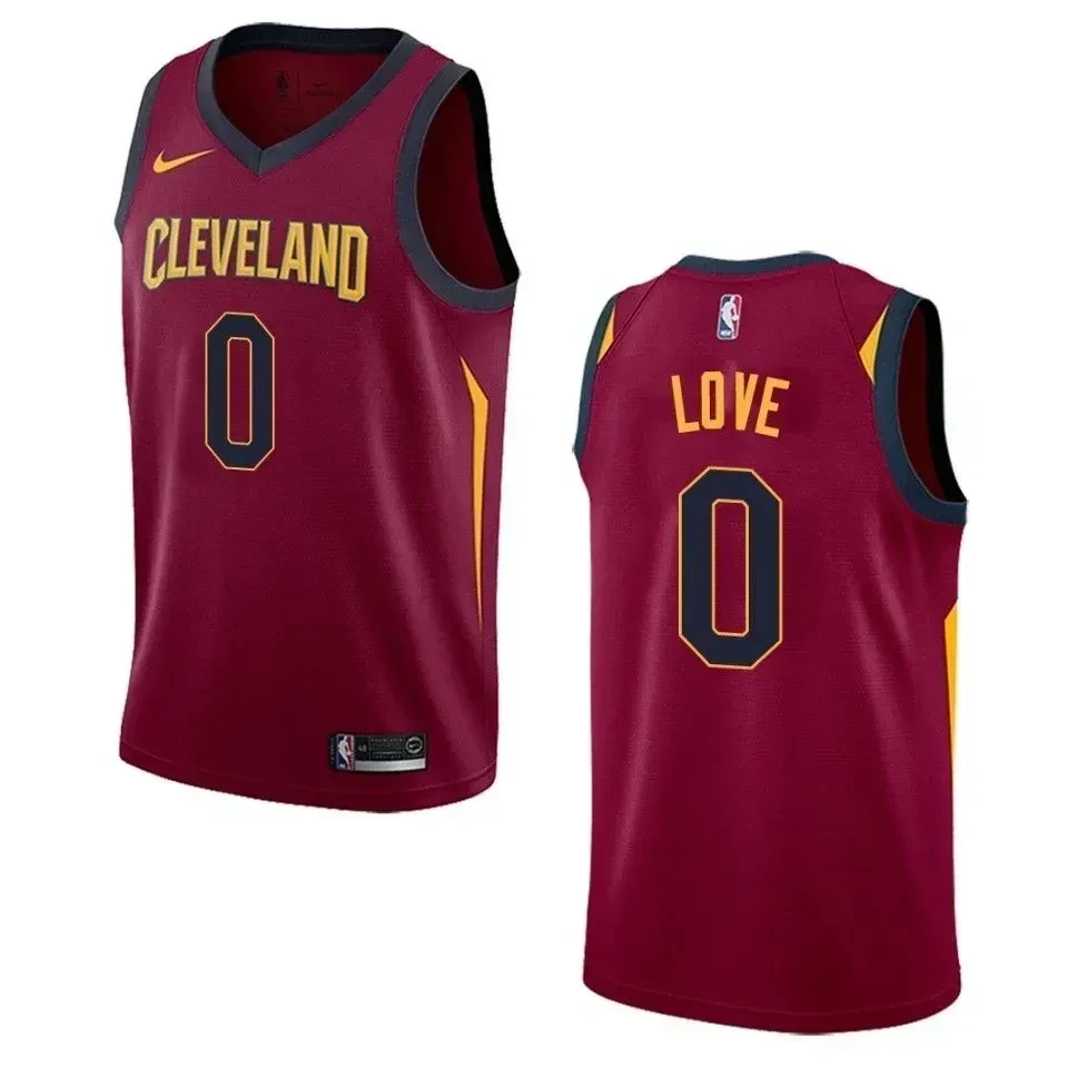 Cleveland Cavaliers 0 Kevin Love Icon Swingman Maroon NBA Jersey Men's