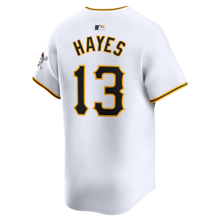 Ke'Bryan Hayes 13 Pittsburgh Pirates Home Limited Player White MLB Jersey Men's