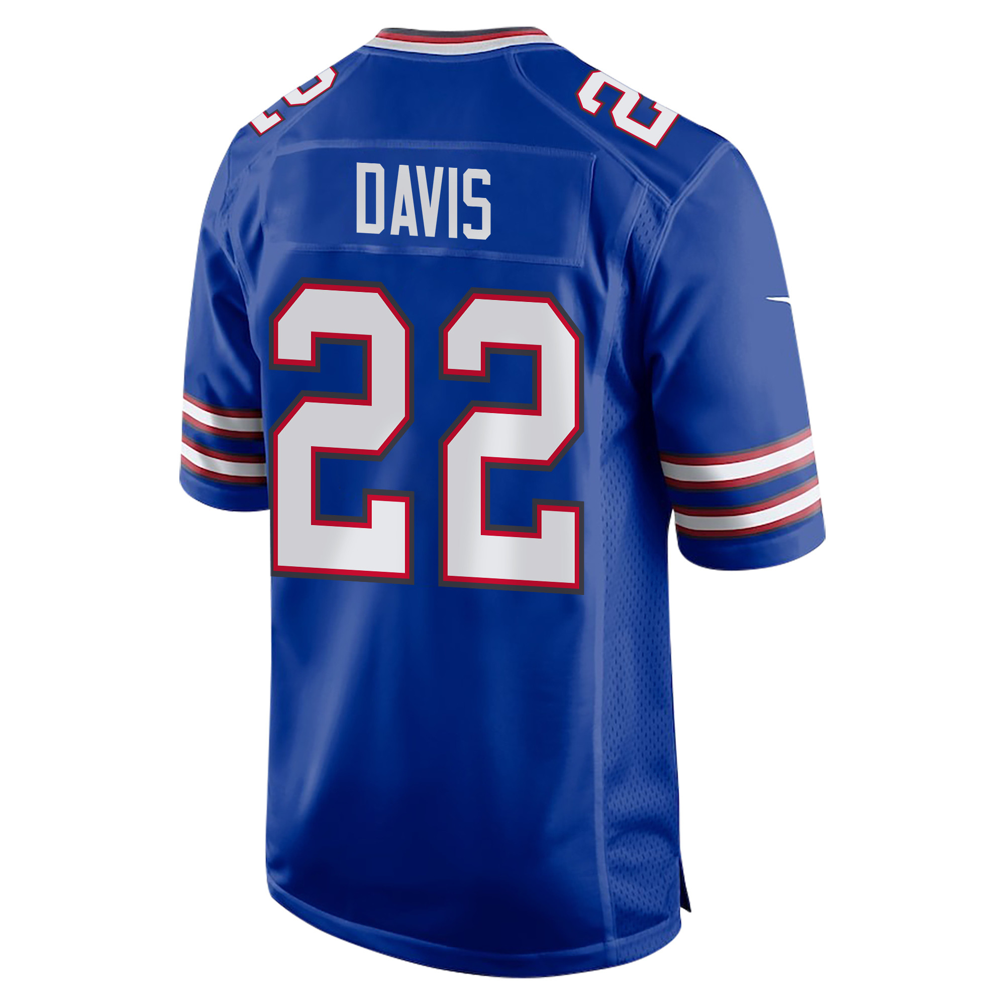 Ray Davis 22 Buffalo Bills Super Bowl LIX Champions Patch Game Royal NFL Jersey Men's