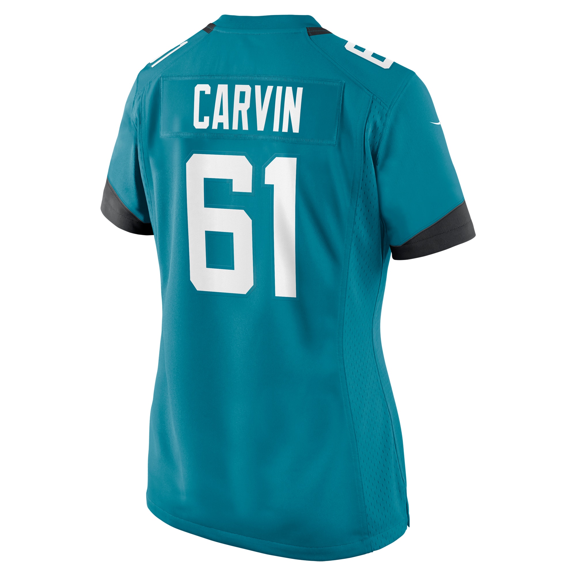 Jacksonville Jaguars Jerome Carvin Teal Game NFL Jersey Women's