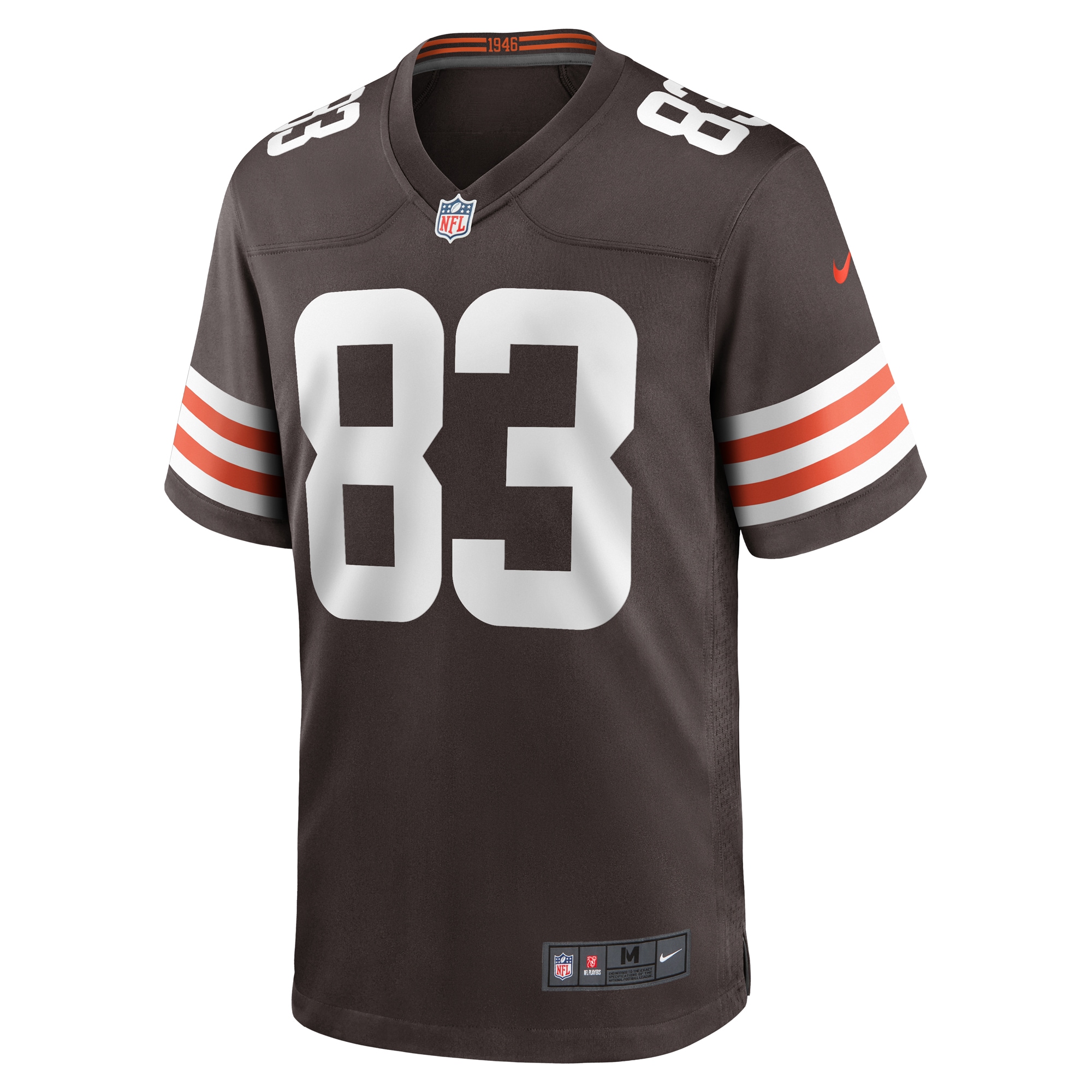 Cleveland Browns Zaire Mitchell-Paden Brown Team Game NFL Jersey Men's