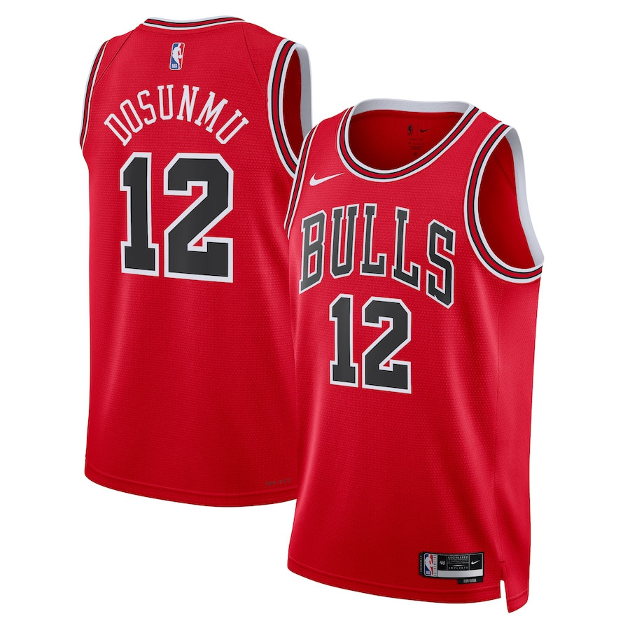 Ayo Dosunmu 12 Chicago Bulls Unisex Swingman Icon Edition Red NBA Jersey Unisex