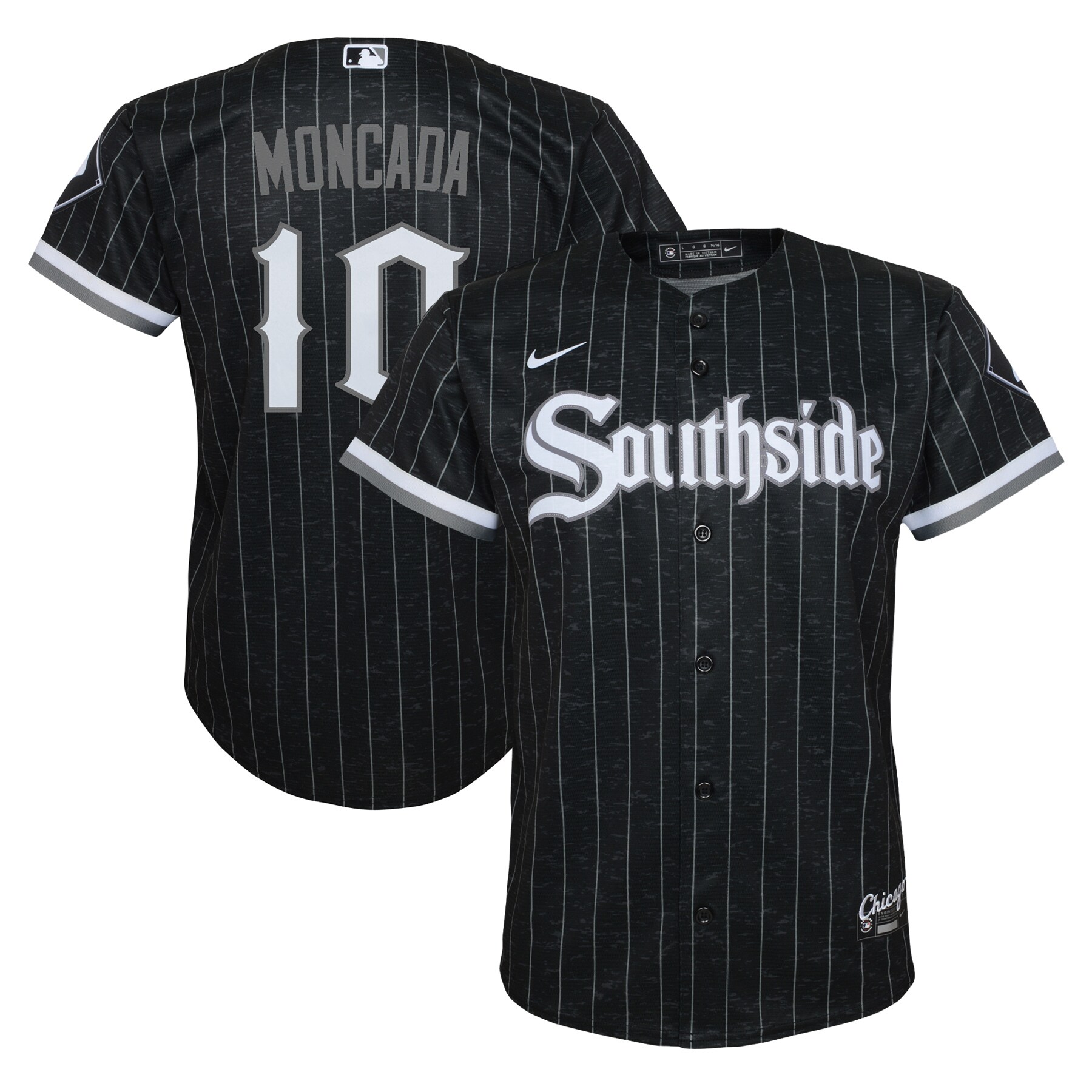 Chicago White Sox Yoan Moncada Black City Connect Player MLB Jersey Youth