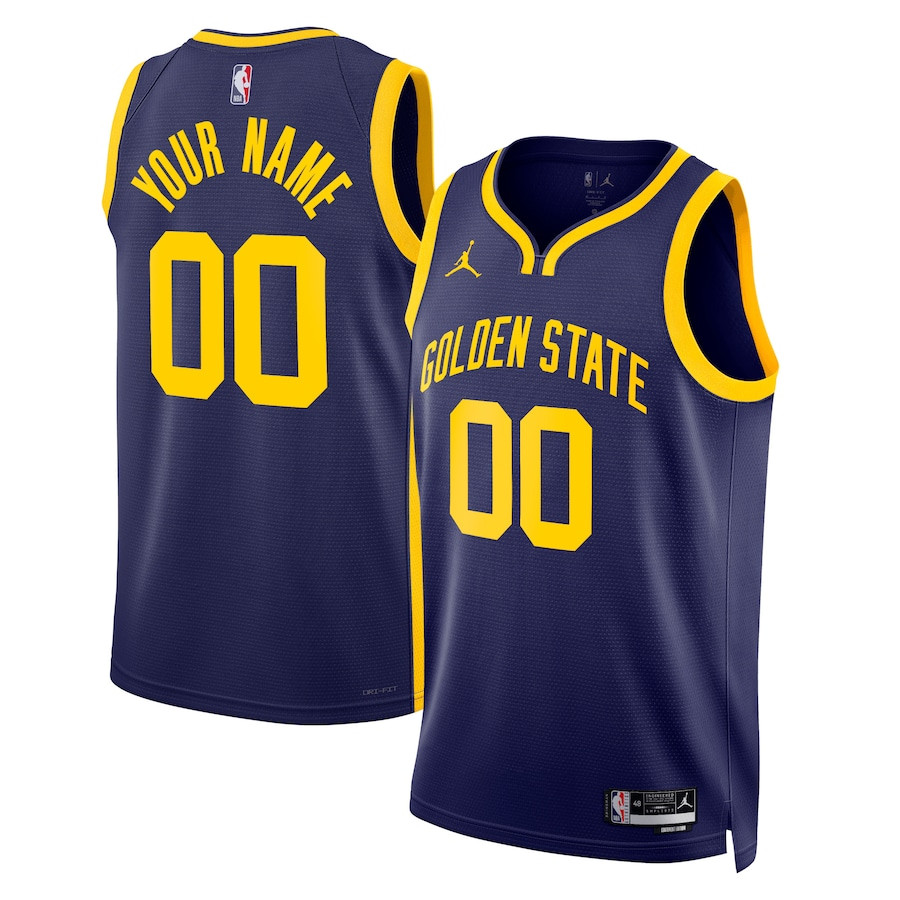 Golden State Warriors 2023/24 Statement Swingman Custom Navy NBA Jersey Men's