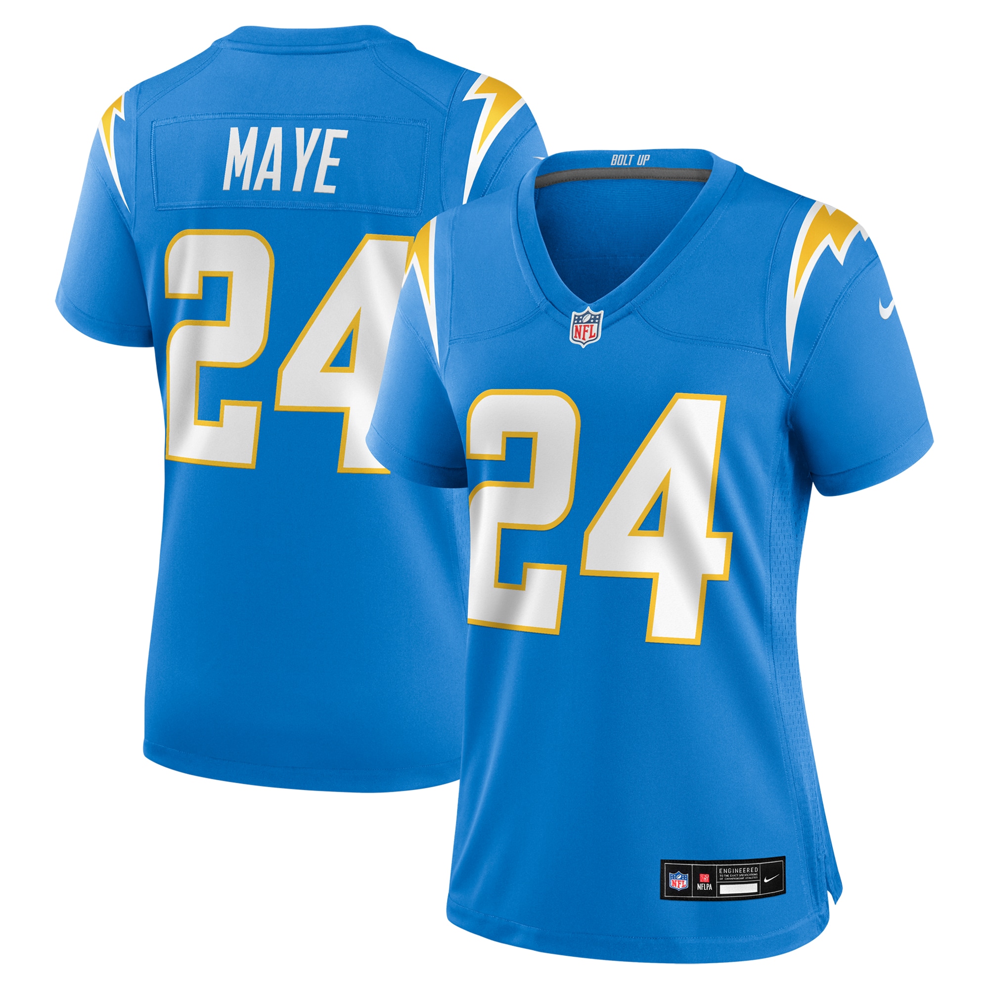 Los Angeles Chargers Marcus Maye Powder Blue Team Game NFL Jersey Women's