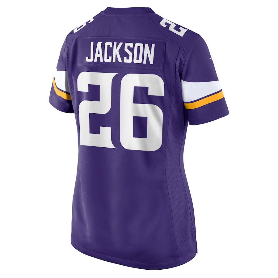 Theo Jackson 26 Minnesota Vikings Game Purple NFL Jersey Women's