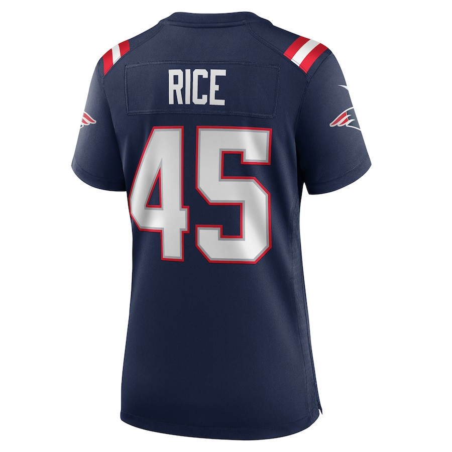 Monty Rice 45 New England Patriots Game Navy NFL Jersey Women's