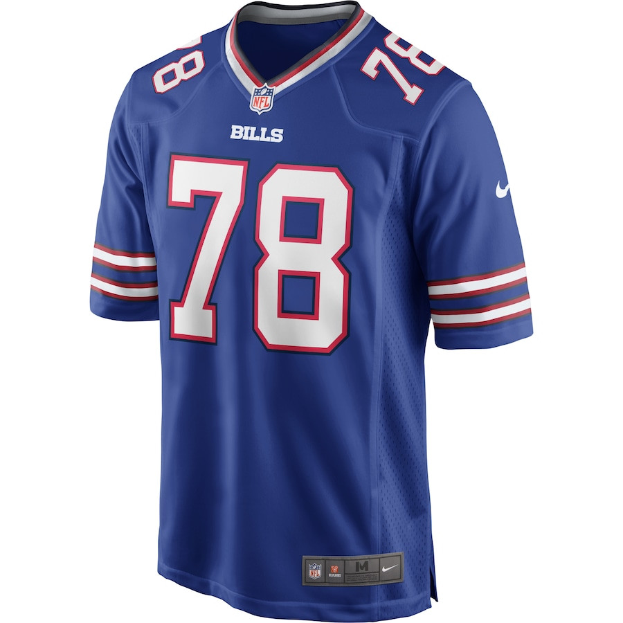 Bruce Smith 78 Buffalo Bills Game Retired Royal NFL Jersey Men's