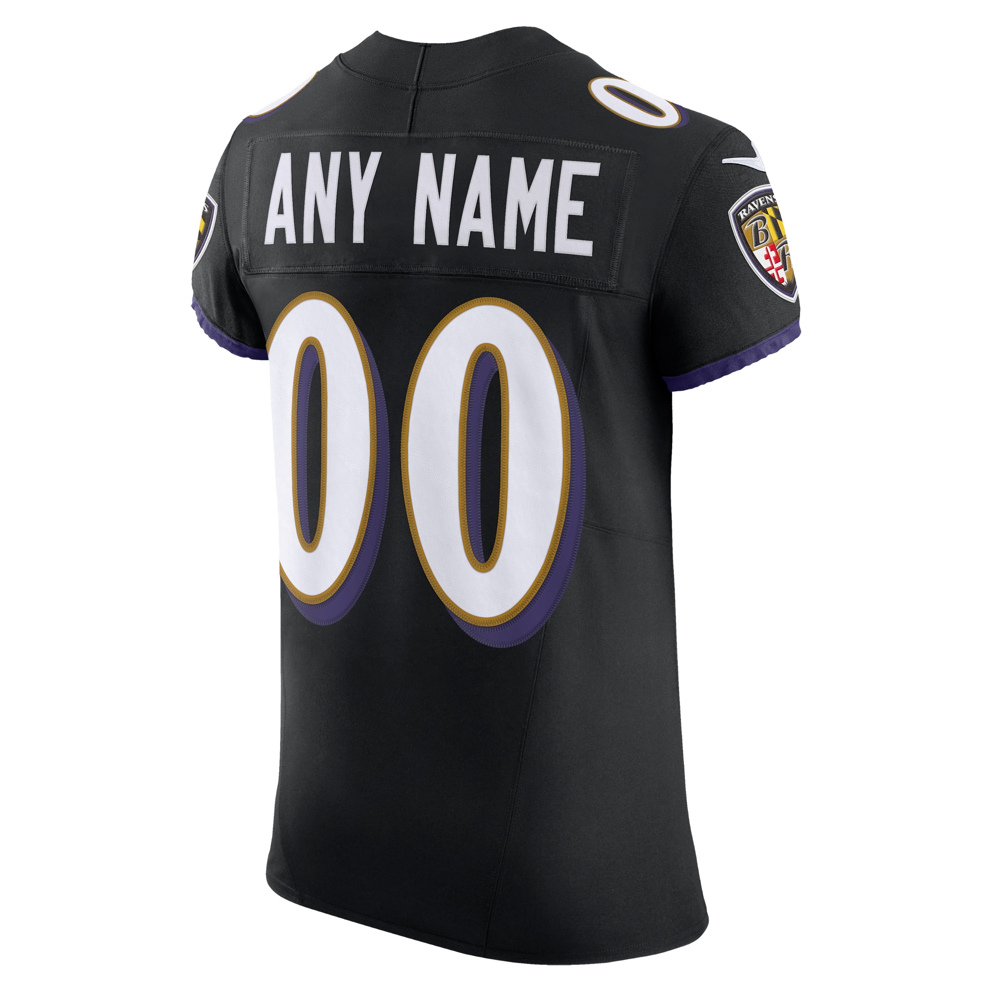 Baltimore Ravens Black Vapor F.U.S.E. Elite Custom NFL Jersey Men's