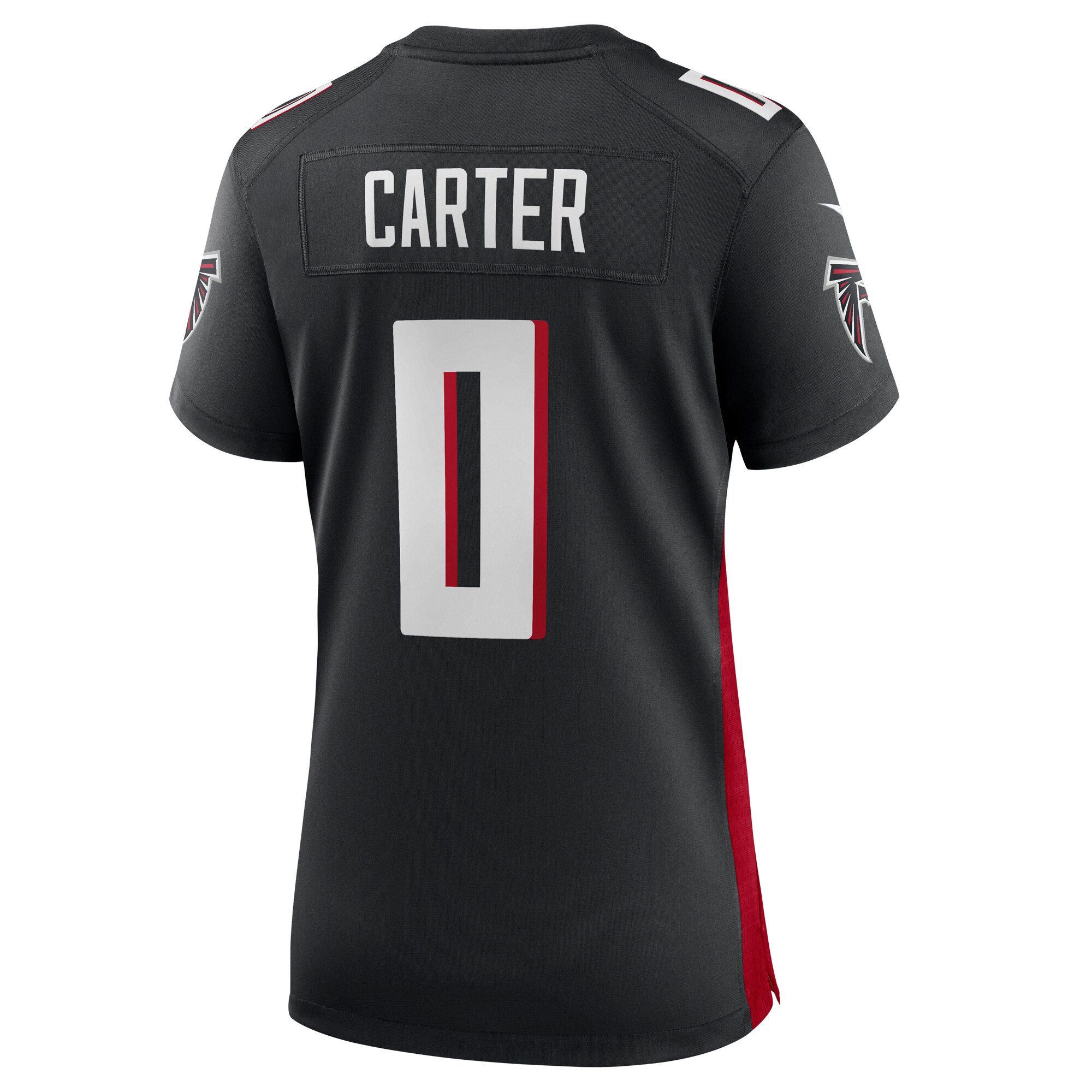 Atlanta Falcons Lorenzo Carter Black Game Player NFL Jersey Women's