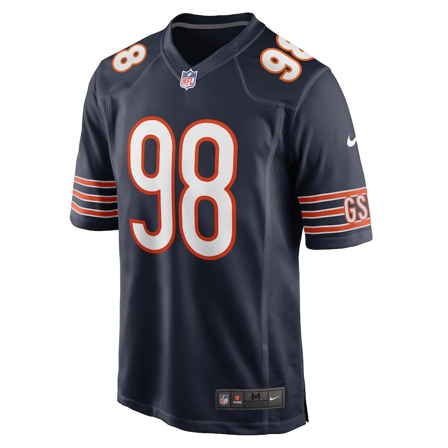 Montez Sweat 98 Chicago Bears Game Navy NFL Jersey Men's