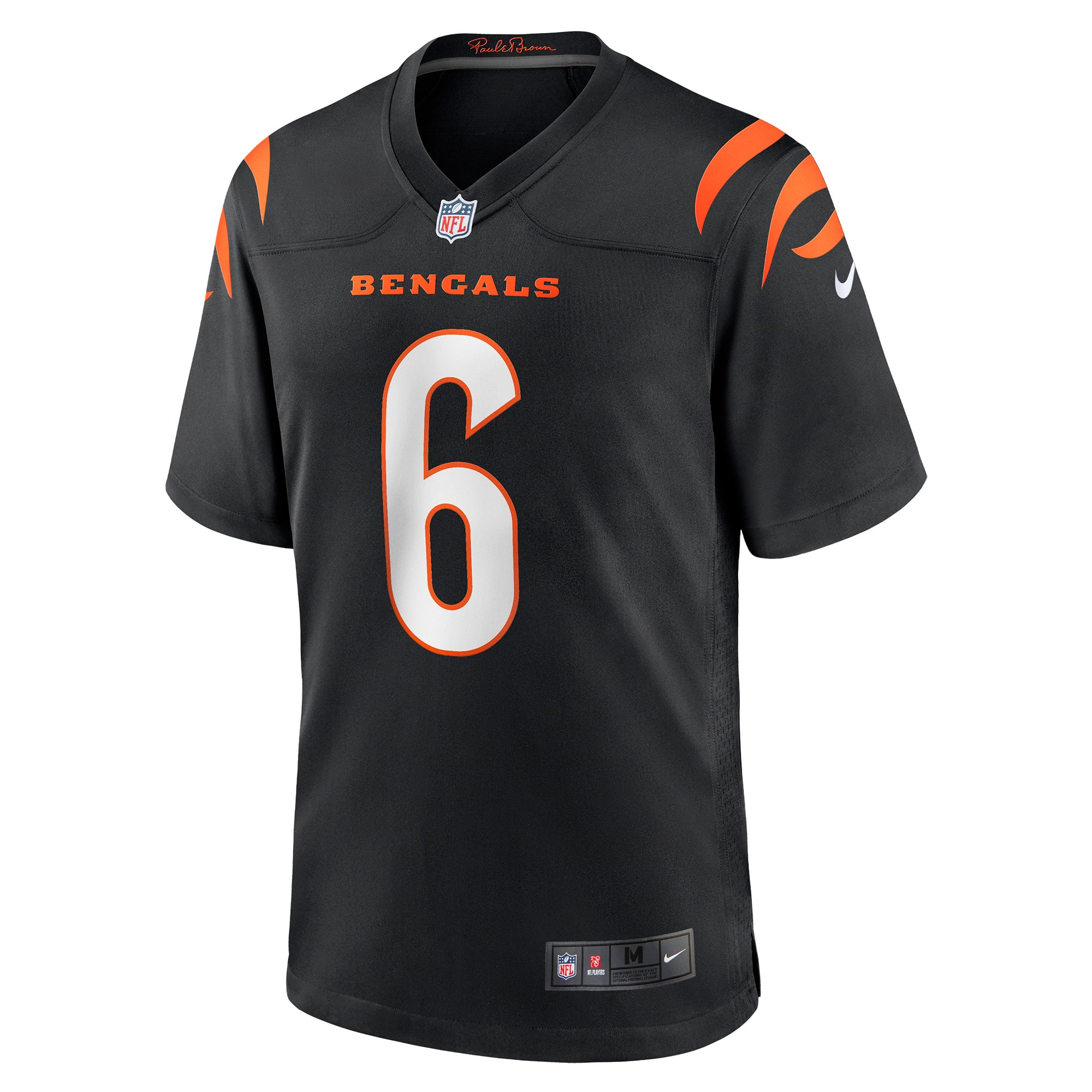 Cincinnati Bengals Jake Browning Black Game NFL Jersey Men's