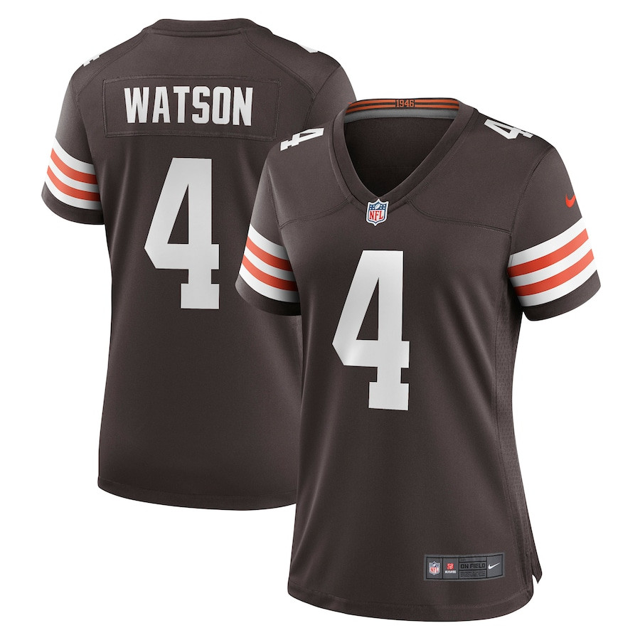 Deshaun Watson 4 Cleveland Browns Brown NFL Jersey Women's