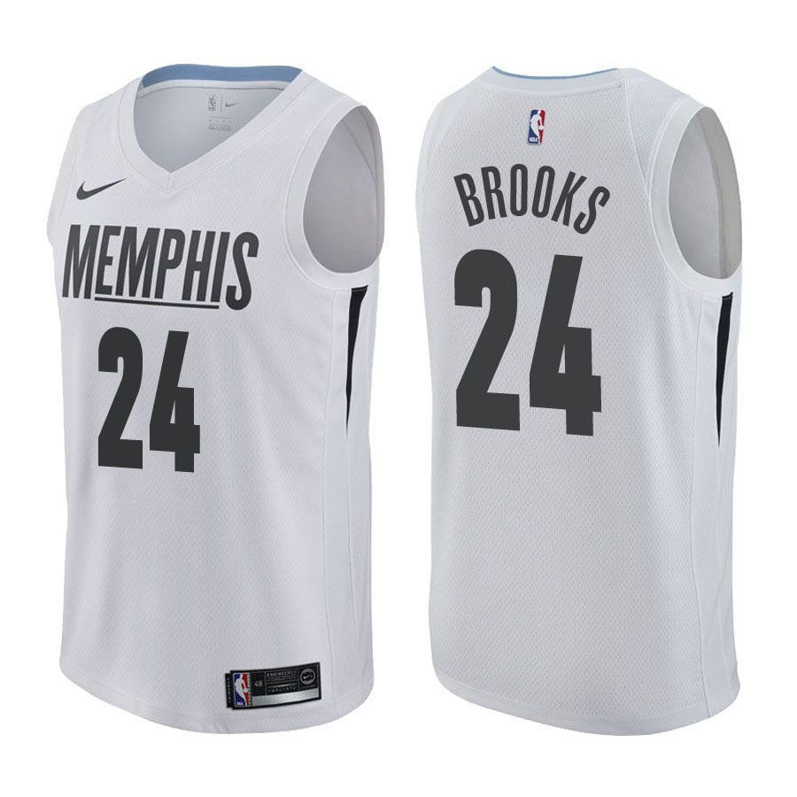 Memphis Grizzlies Dillon Brooks 24 City Editio White NBA Jersey Men's