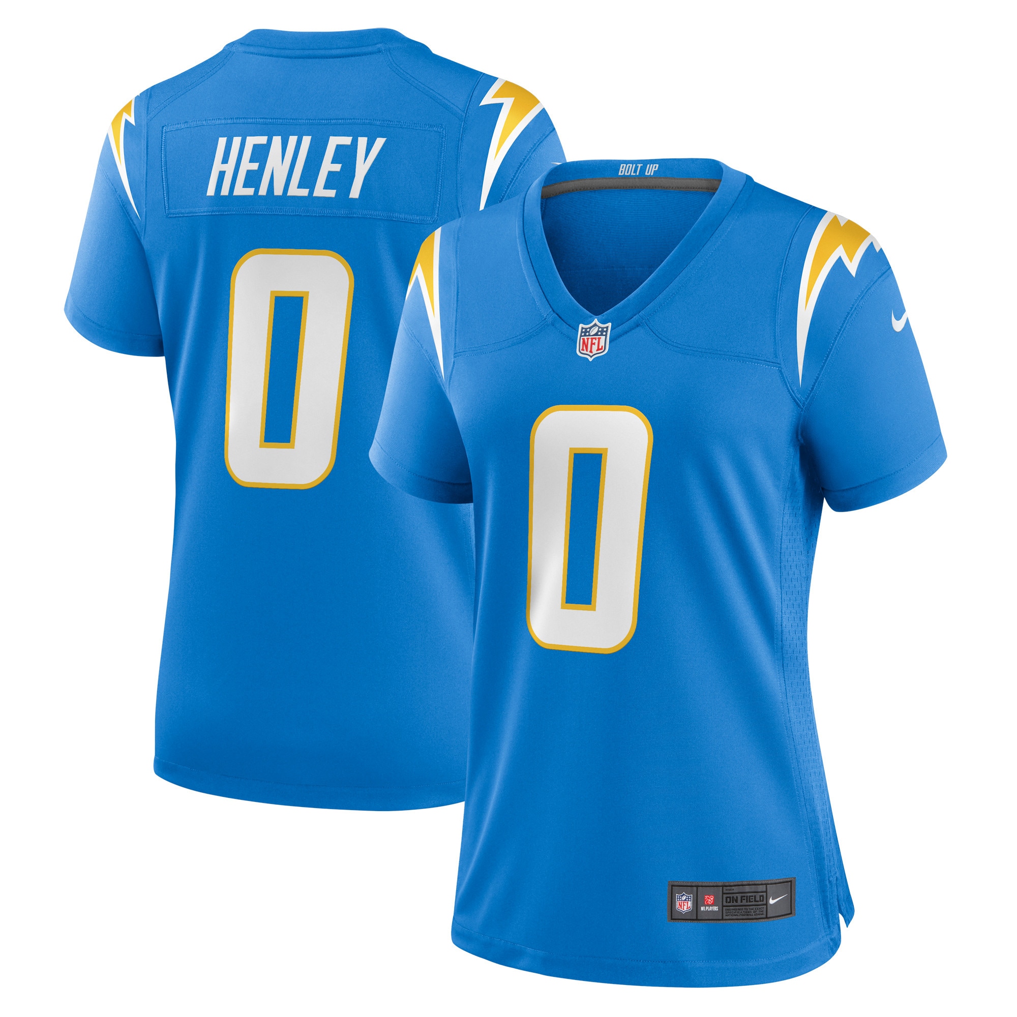 Los Angeles Chargers Daiyan Henley Powder Blue Team Game NFL Jersey Women's