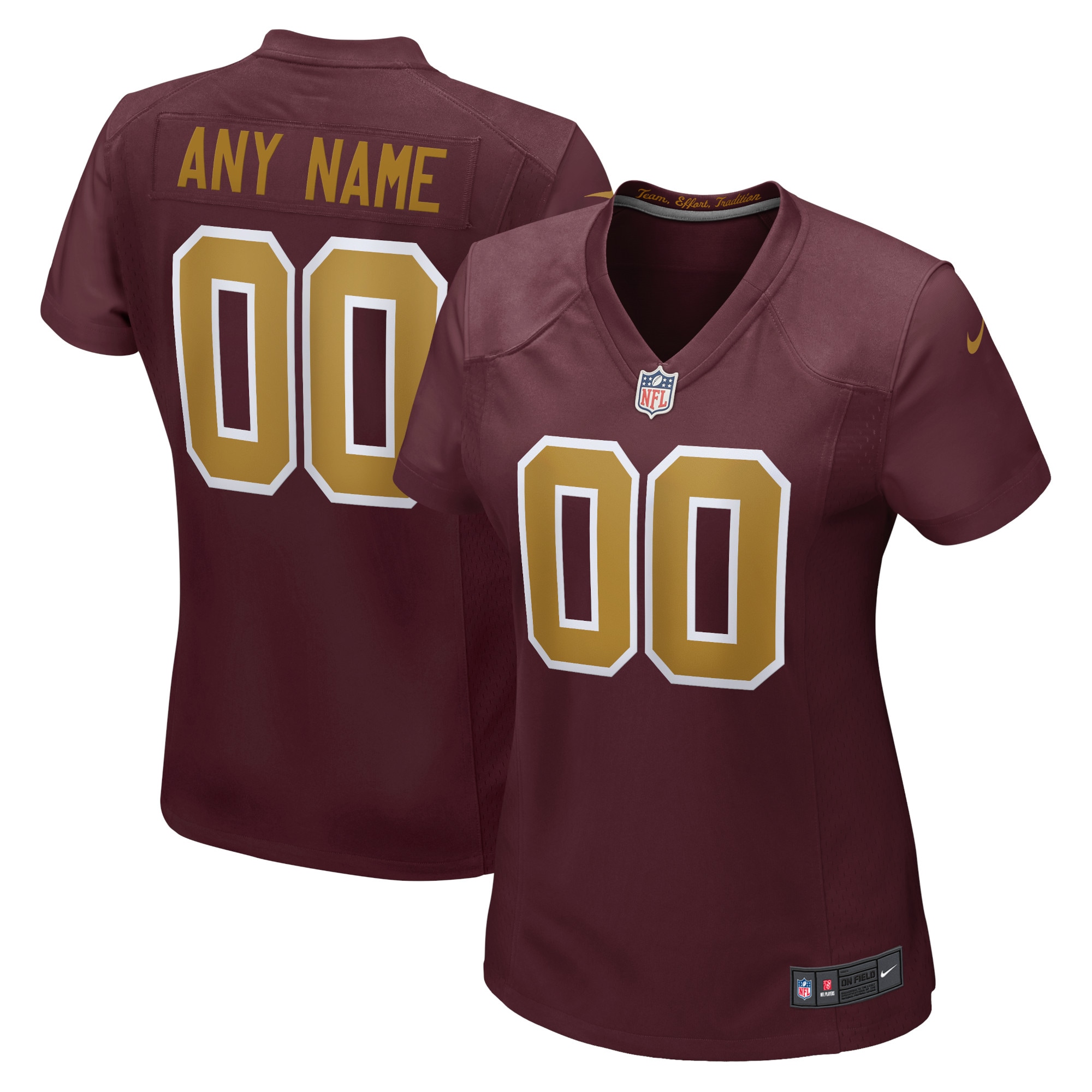 Washington Football Team Nike Women's Alternate Custom Jersey - Burgundy