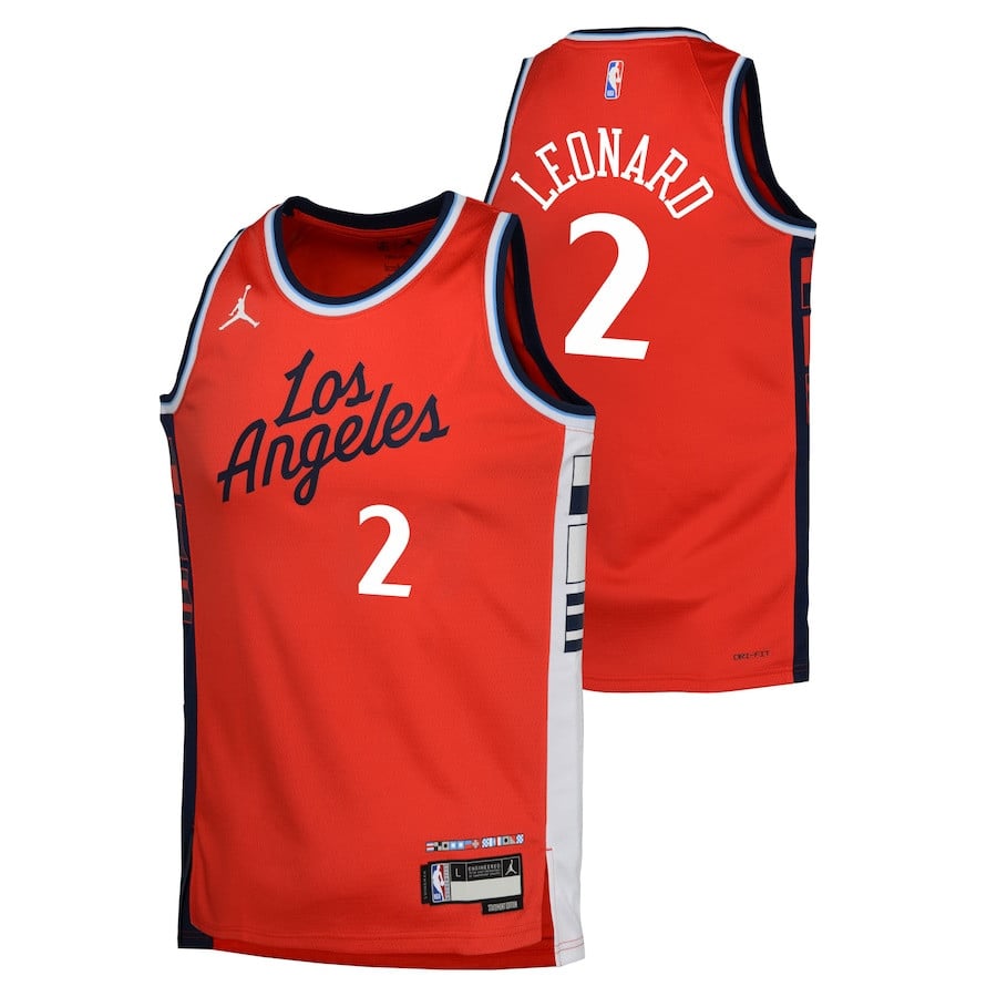 Kawhi Leonard 2 Los Angeles Clippers 2024/2 Swingman Statement Edition Red NBA Jersey Youth