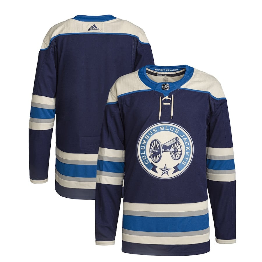 Columbus Blue Jackets Alternate Primegreen Navy NHL Jersey Men's