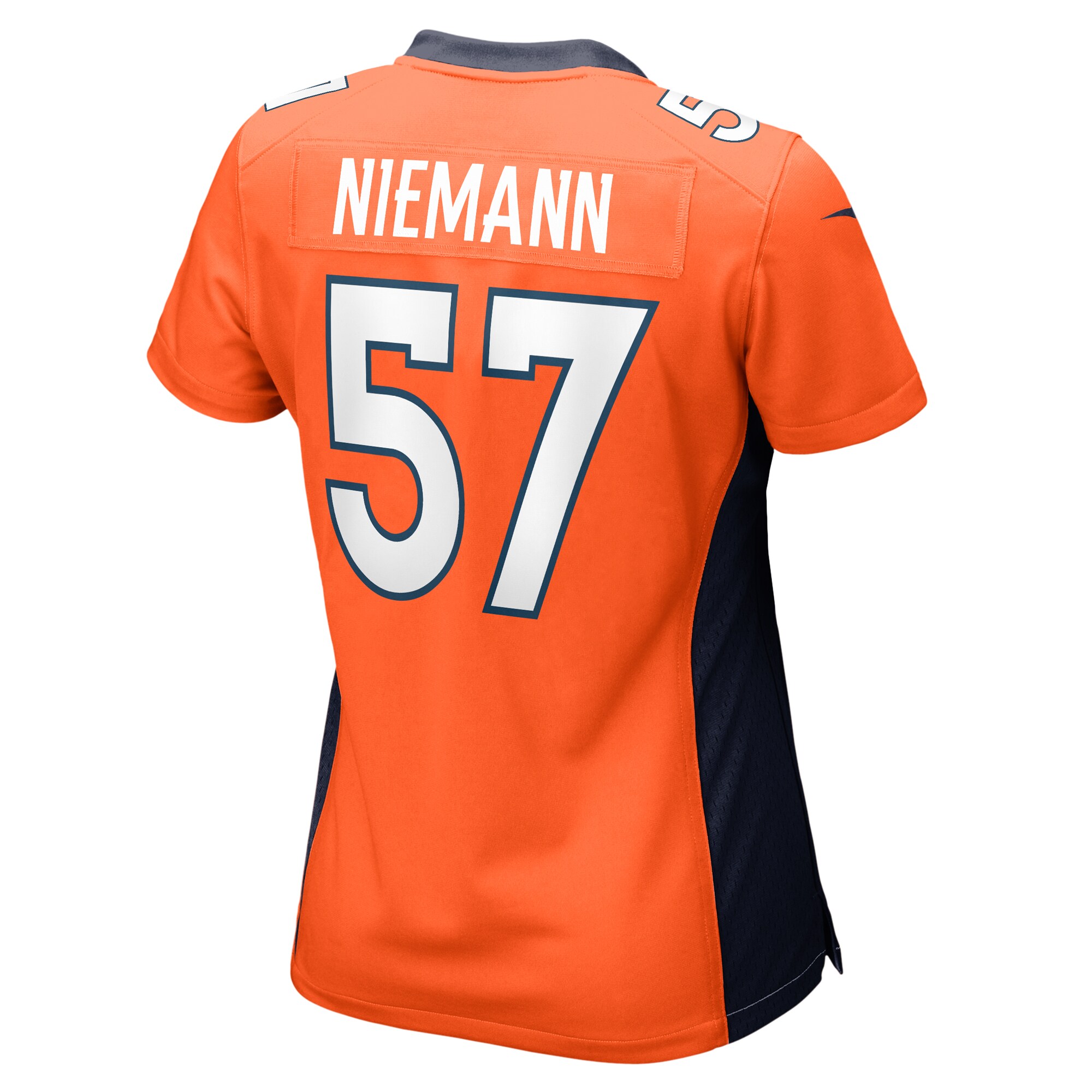 Denver Broncos Ben Niemann Orange Team Game NFL Jersey Women's