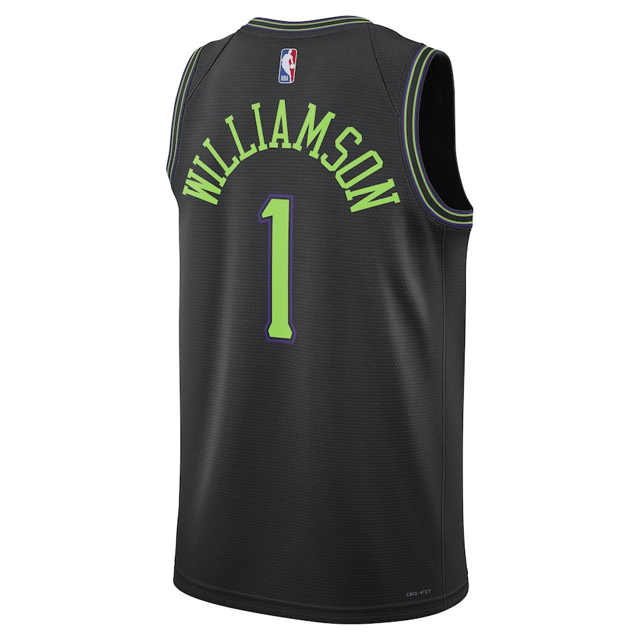 Zion Williamson 1 New Orleans Pelicans 2023/24 Swingman City Editio Unisex Black NBA Jersey Unisex