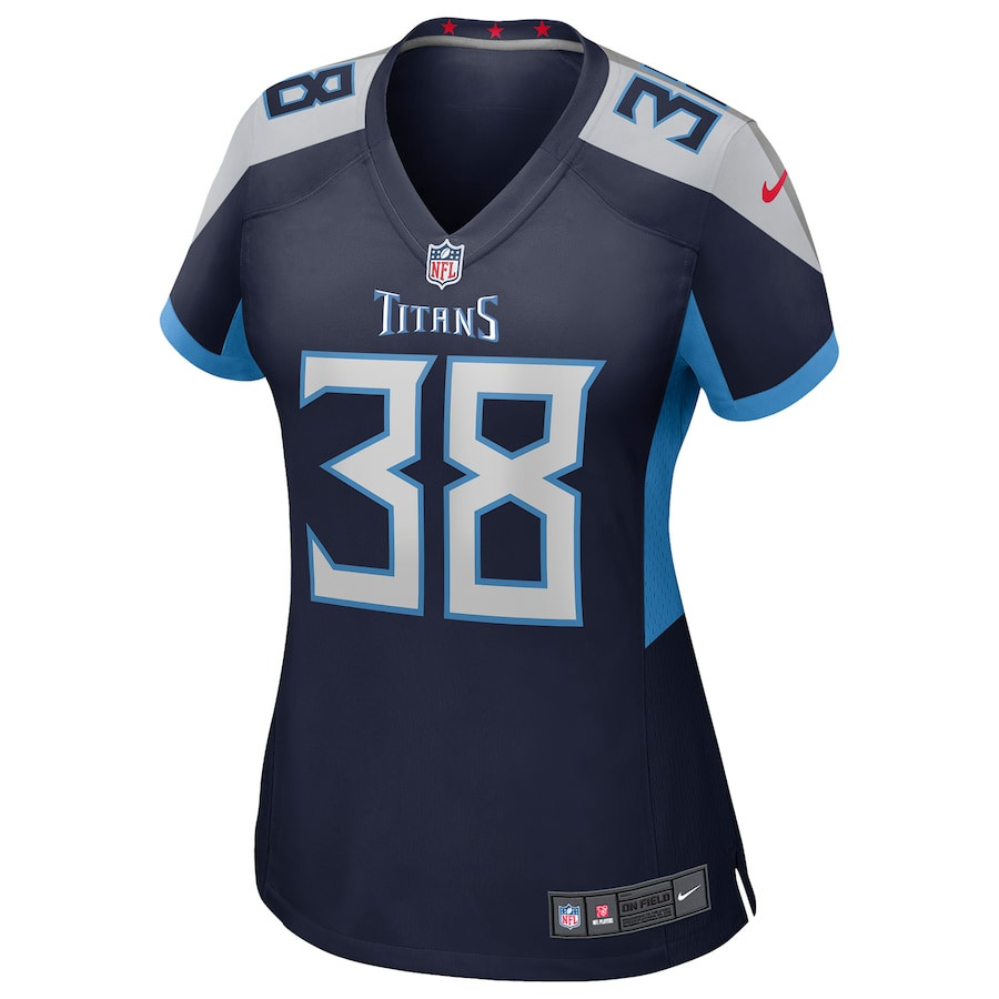 L'Jarius Sneed 38 Tennessee Titans Team Game Navy NFL Jersey Women's