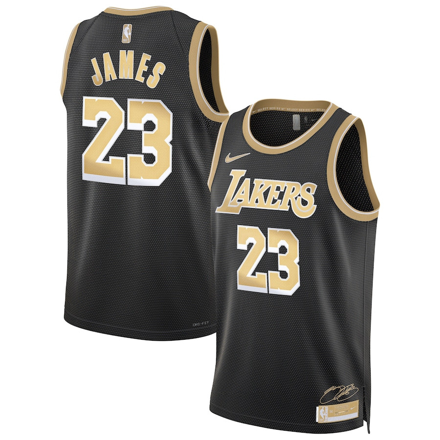 LeBron James 23 Los Angeles Lakers Unisex Select Series Swingman Black NBA Jersey Unisex