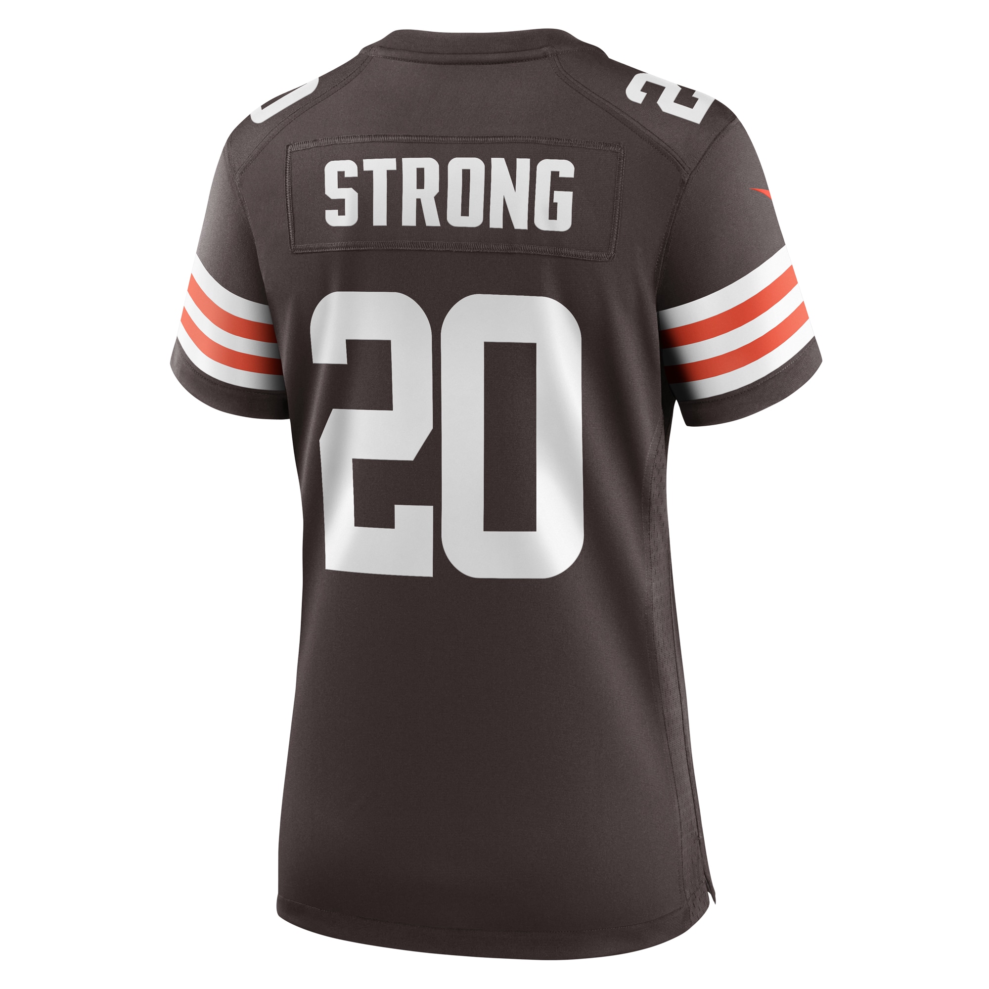 Cleveland Browns Pierre Strong Jr. Brown Team Game NFL Jersey Women's