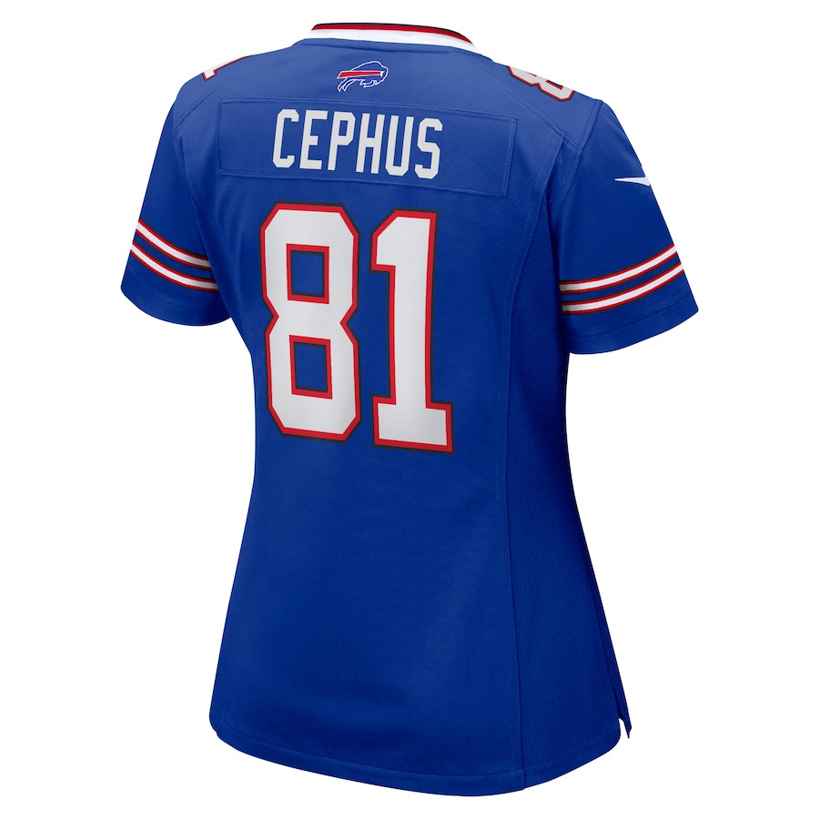 Quintez Cephus 81 Buffalo Bills Team Game Royal NFL Jersey Women's