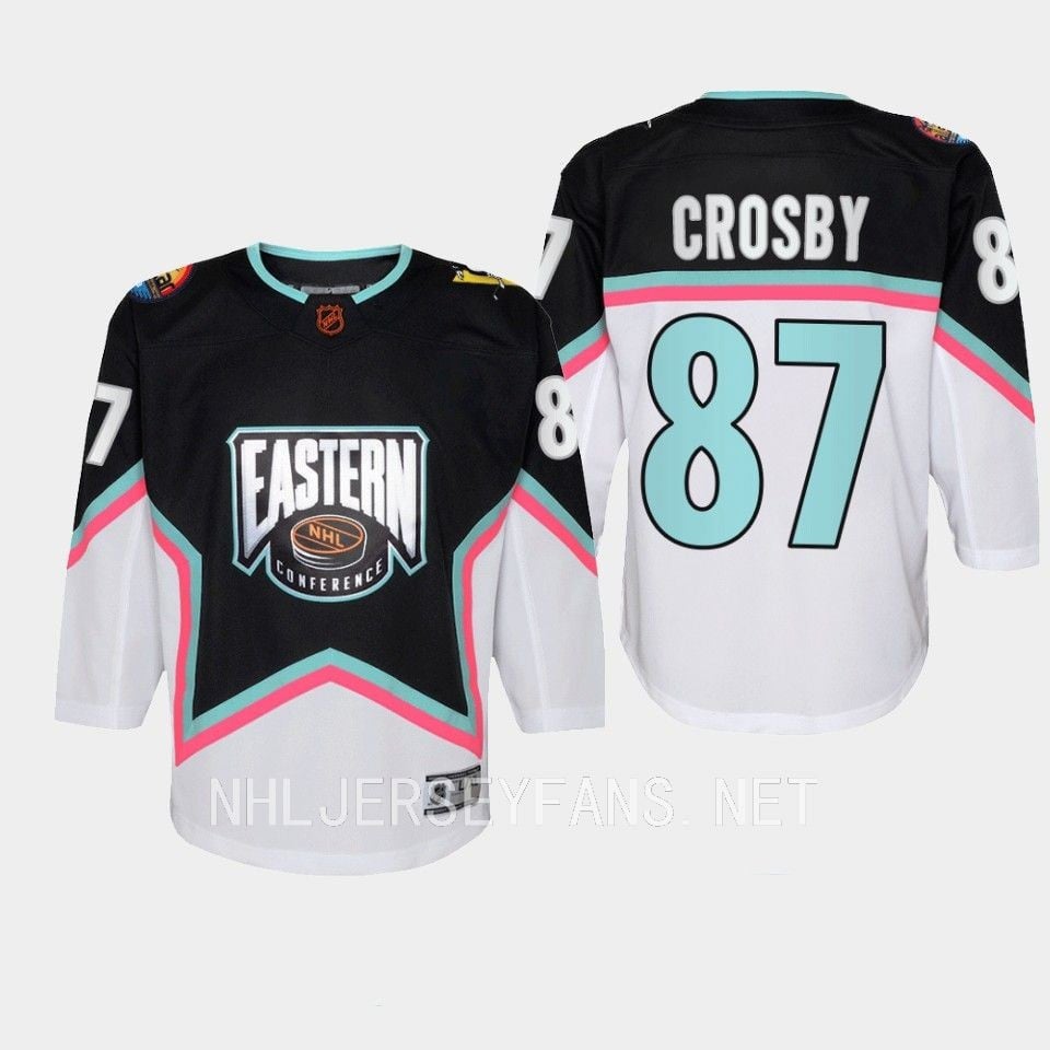 Sidney Crosby 87 Pittsburgh Penguins 2023 All Star Eastern Black NHL Jersey Men's