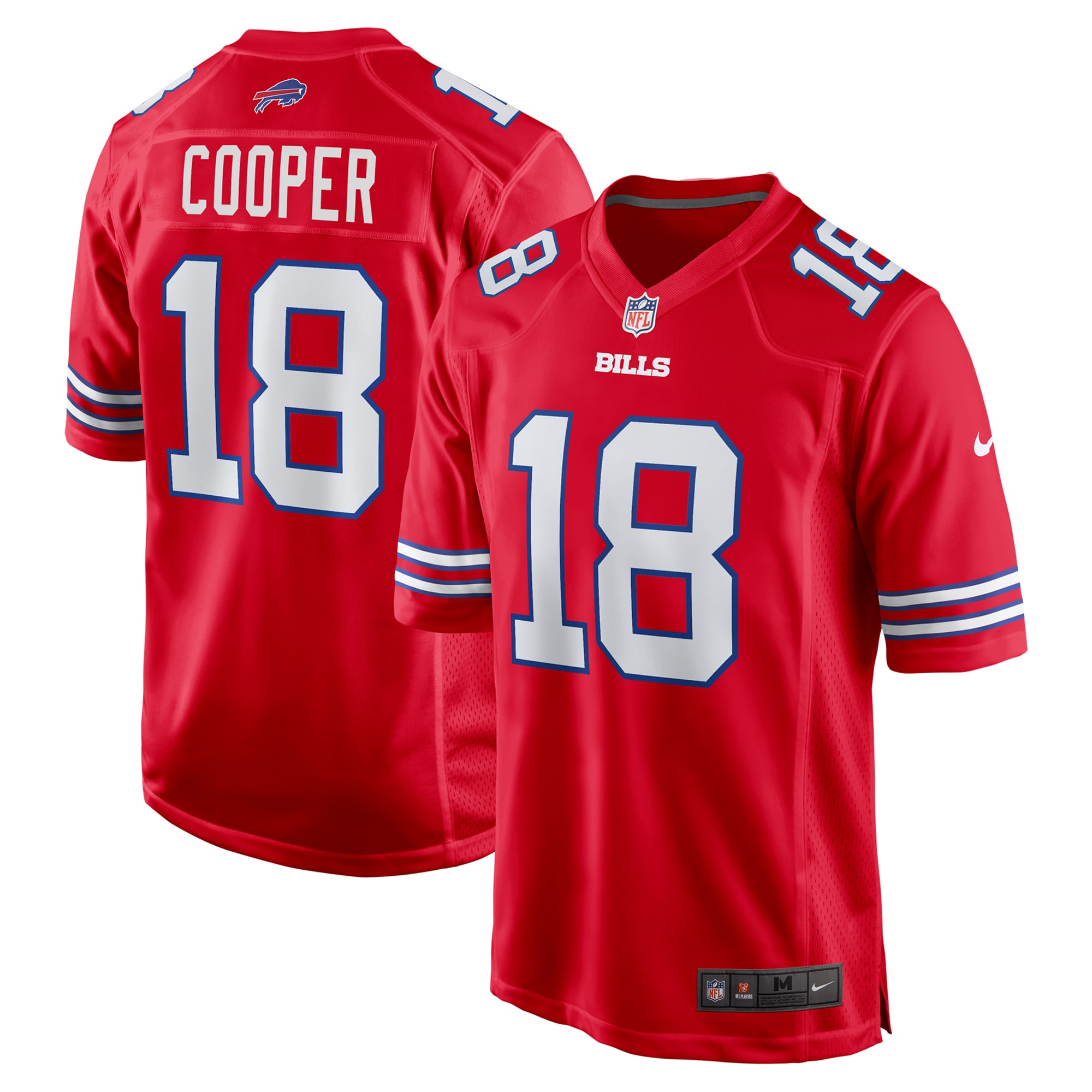 Buffalo Bills Amari Cooper Red 2nd Alternate Game NFL Jersey Men's